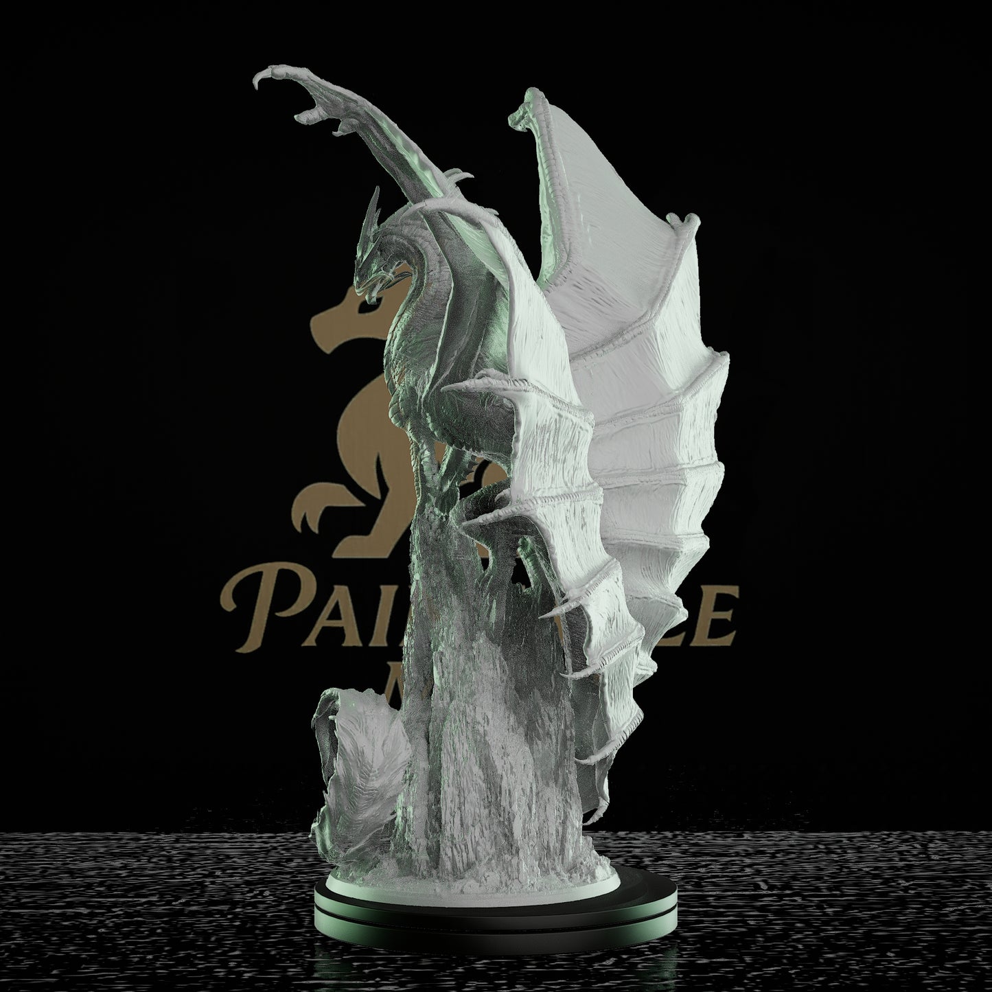 Gold Dragon Gargantuan Creature Miniature | Medium | Rescale Miniatures | D&D DnD Pathfinder Miniature