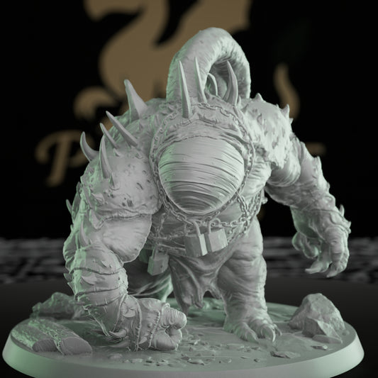 Gutspawn Armored Spiked Monster Miniature | Large | Rescale Miniatures | D&D DnD Pathfinder Miniature