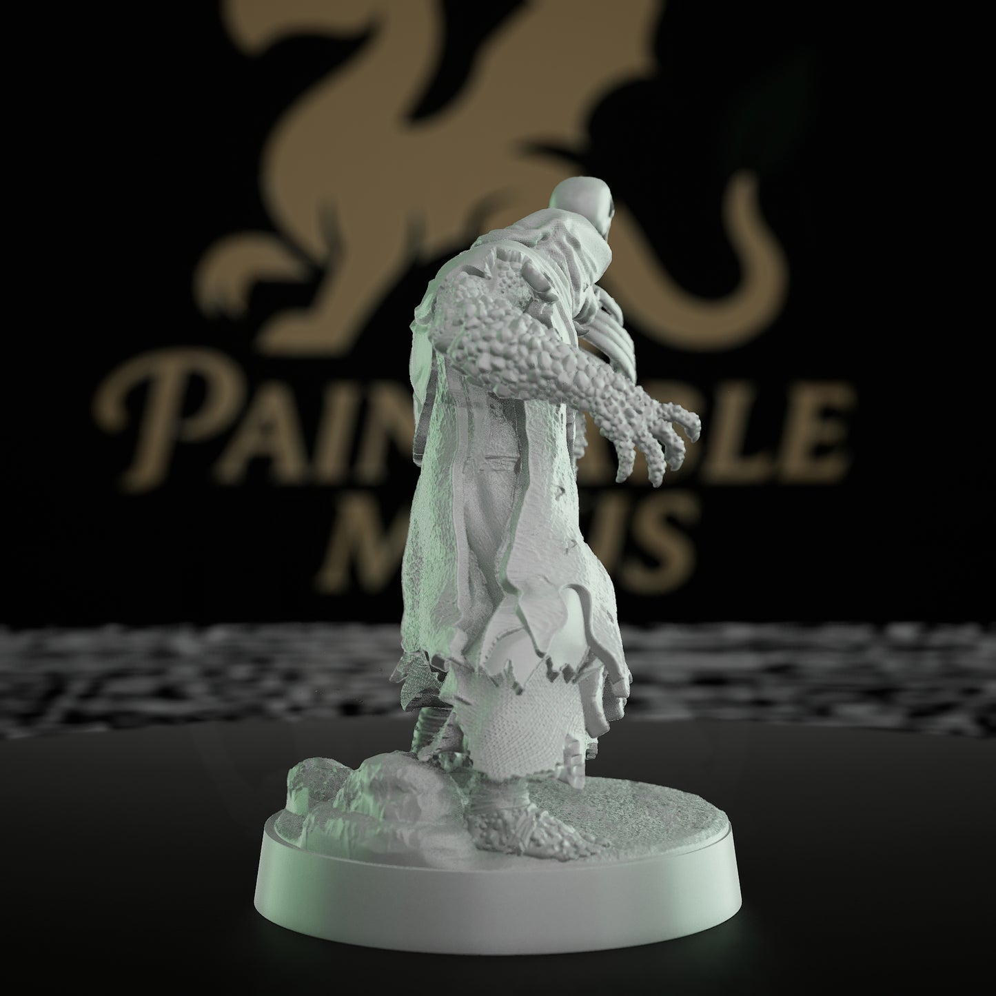 Undead Ogre Sorcerer Miniature Figure | Medium | Mammoth Factory | D&D DnD Pathfinder Miniature