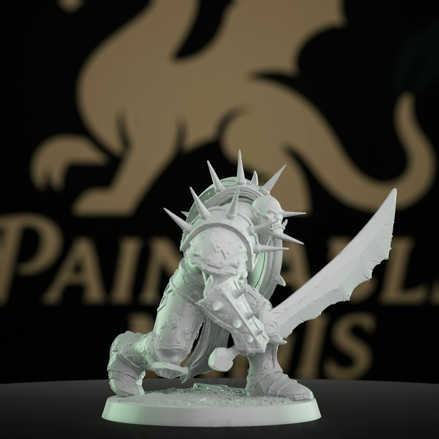 Orc Warrior Sword Armor | Medium | Rescale Miniatures | D&D DnD Pathfinder Miniature