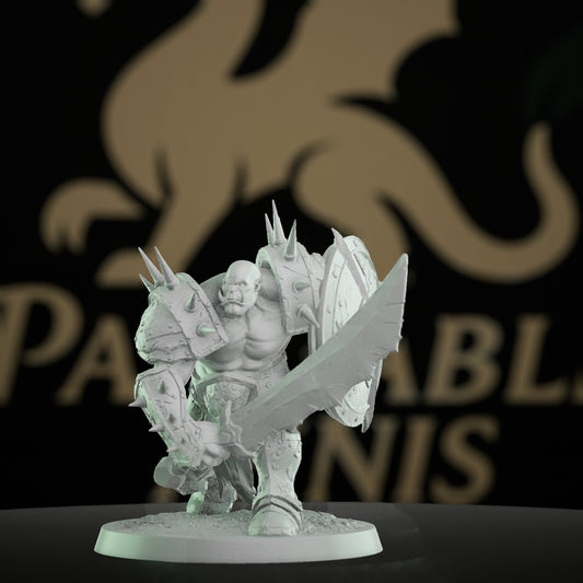 Orc Warrior Sword Armor | Medium | Rescale Miniatures | D&D DnD Pathfinder Miniature