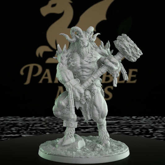 Beastkin Juggernaut Miniature Model | Large | Mammoth Factory | D&D DnD Pathfinder Miniature