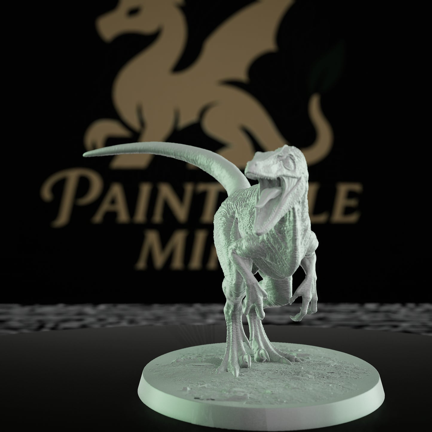 Collection Velociraptor Dinosaur Mount Beasts | Medium | Rescale Miniatures | D&D DnD Pathfinder Miniature