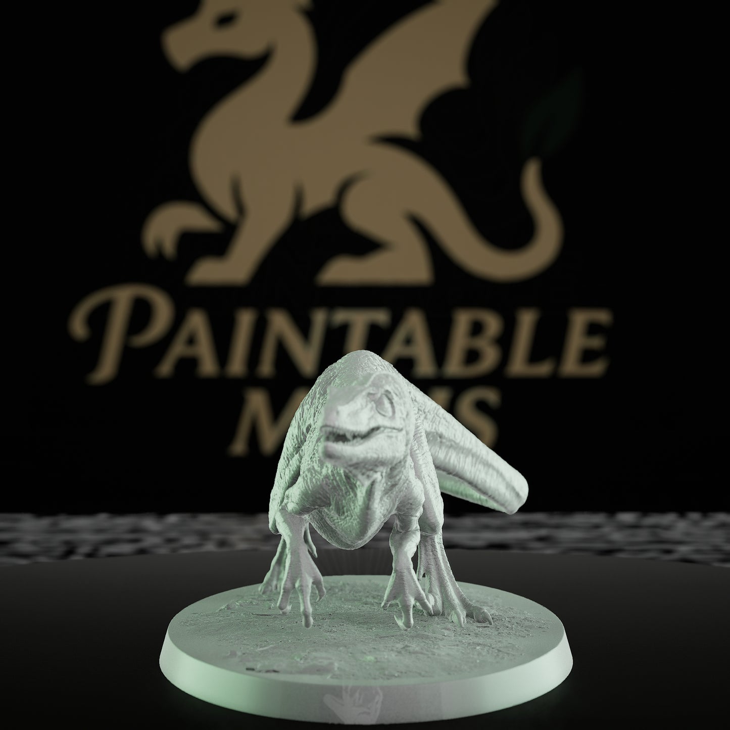 Collection Velociraptor Dinosaur Mount Beasts | Medium | Rescale Miniatures | D&D DnD Pathfinder Miniature