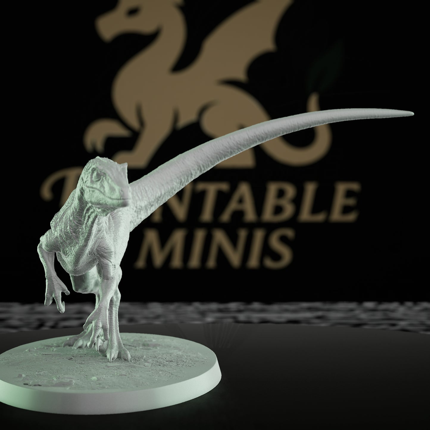 Collection Velociraptor Dinosaur Mount Beasts | Medium | Rescale Miniatures | D&D DnD Pathfinder Miniature