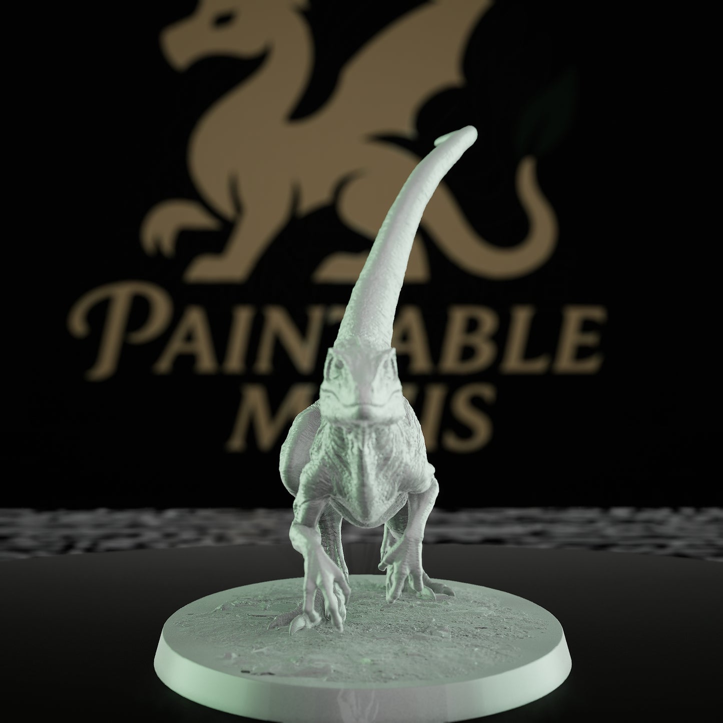 Collection Velociraptor Dinosaur Mount Beasts | Medium | Rescale Miniatures | D&D DnD Pathfinder Miniature