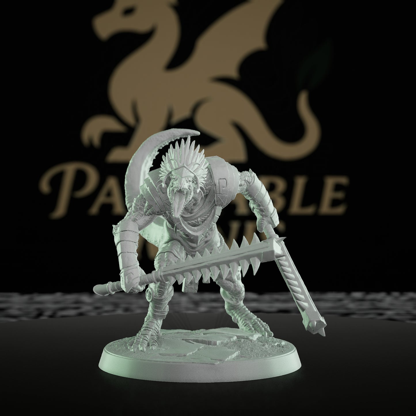 Collection Lizardfolk Warrior Miniature Grimscale | Medium | Rescale Miniatures | D&D DnD Pathfinder Miniature