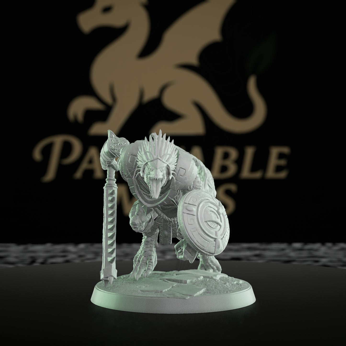 Collection Lizardfolk Warrior Miniature Grimscale | Medium | Rescale Miniatures | D&D DnD Pathfinder Miniature