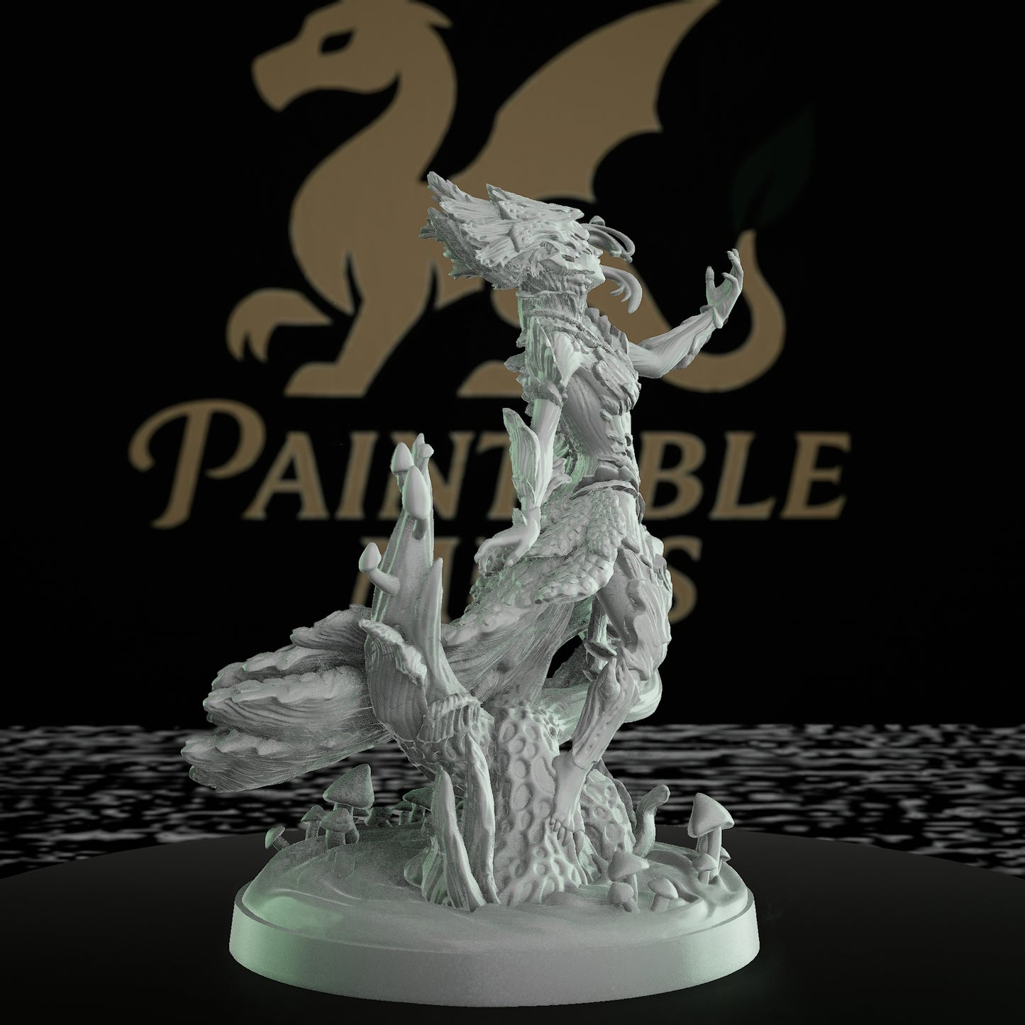 Maiden of Spores Druid Miniature | Dungeons and Dragons Tabletop RPG | Resin Figure