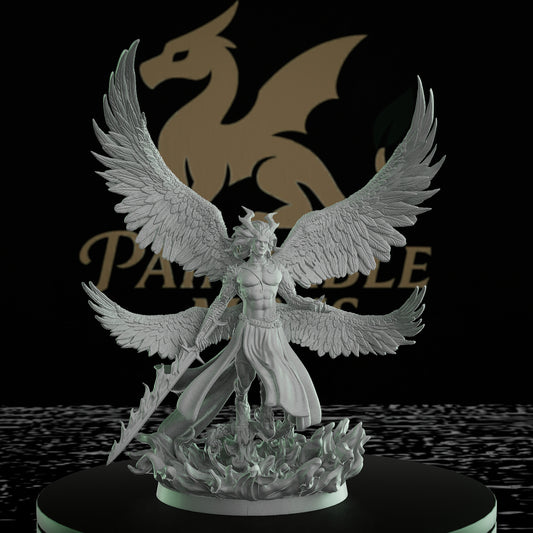 Demon Prince Maleshai Model Fantasy | Large | Mammoth Factory | D&D DnD Pathfinder Miniature