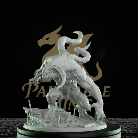 Demon Horned Monstrosity Beast | Gargantuan | Rescale Miniatures | D&D DnD Pathfinder Miniature