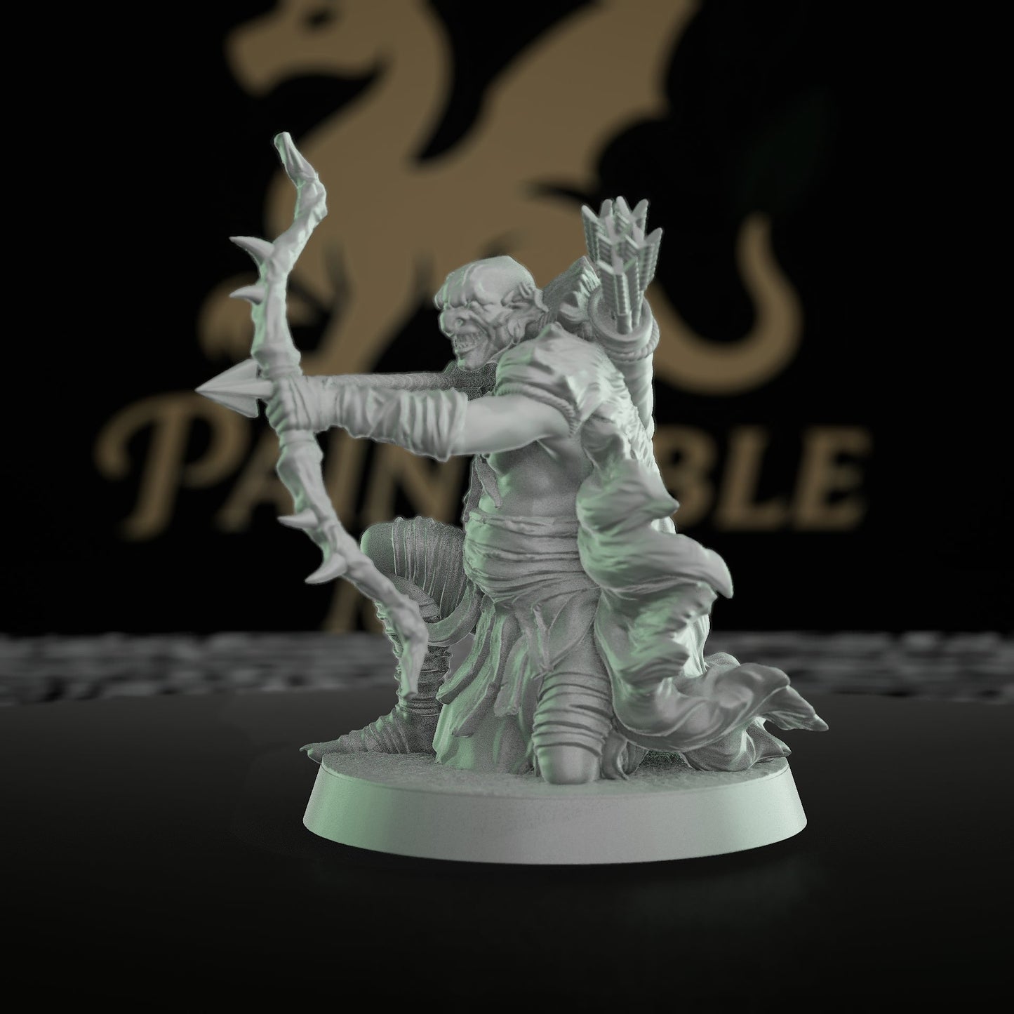 Marsh Goblin Archer Figurine Stealth Ambush | Medium | Mammoth Factory | D&D DnD Pathfinder Miniature