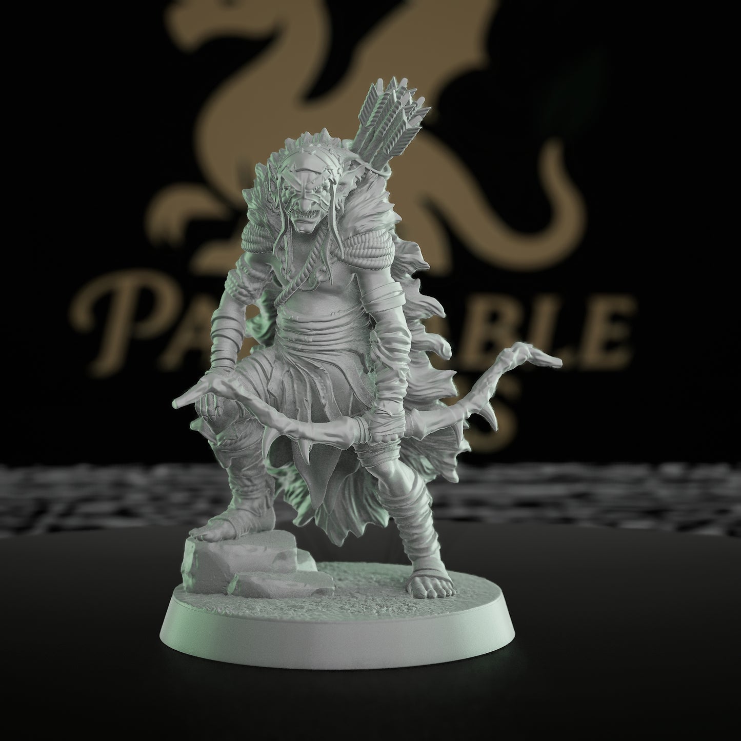 Marsh Goblin Archer Figurine Stealth Ambush | Medium | Mammoth Factory | D&D DnD Pathfinder Miniature