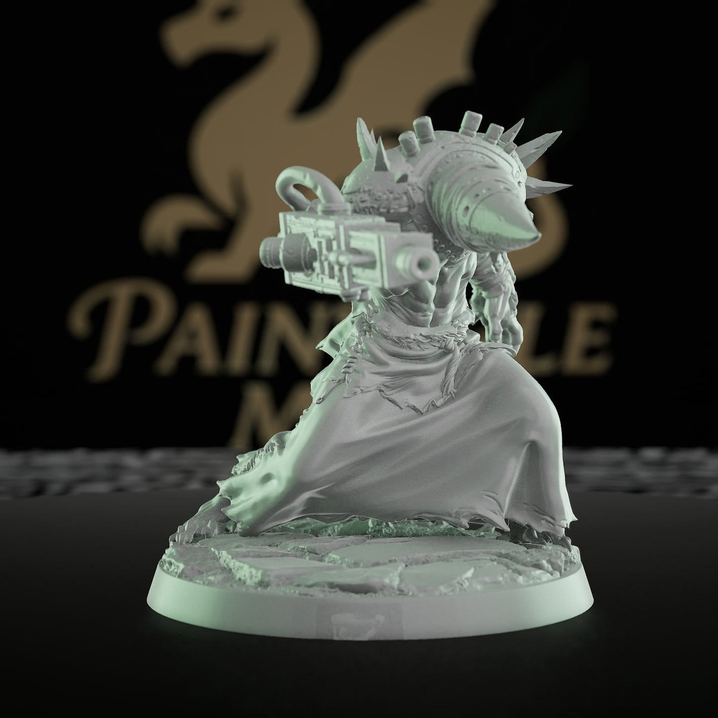 Collection Ratfolk Warrior Spiked Armor Mask | Medium | Rescale Miniatures | D&D DnD Pathfinder Miniature