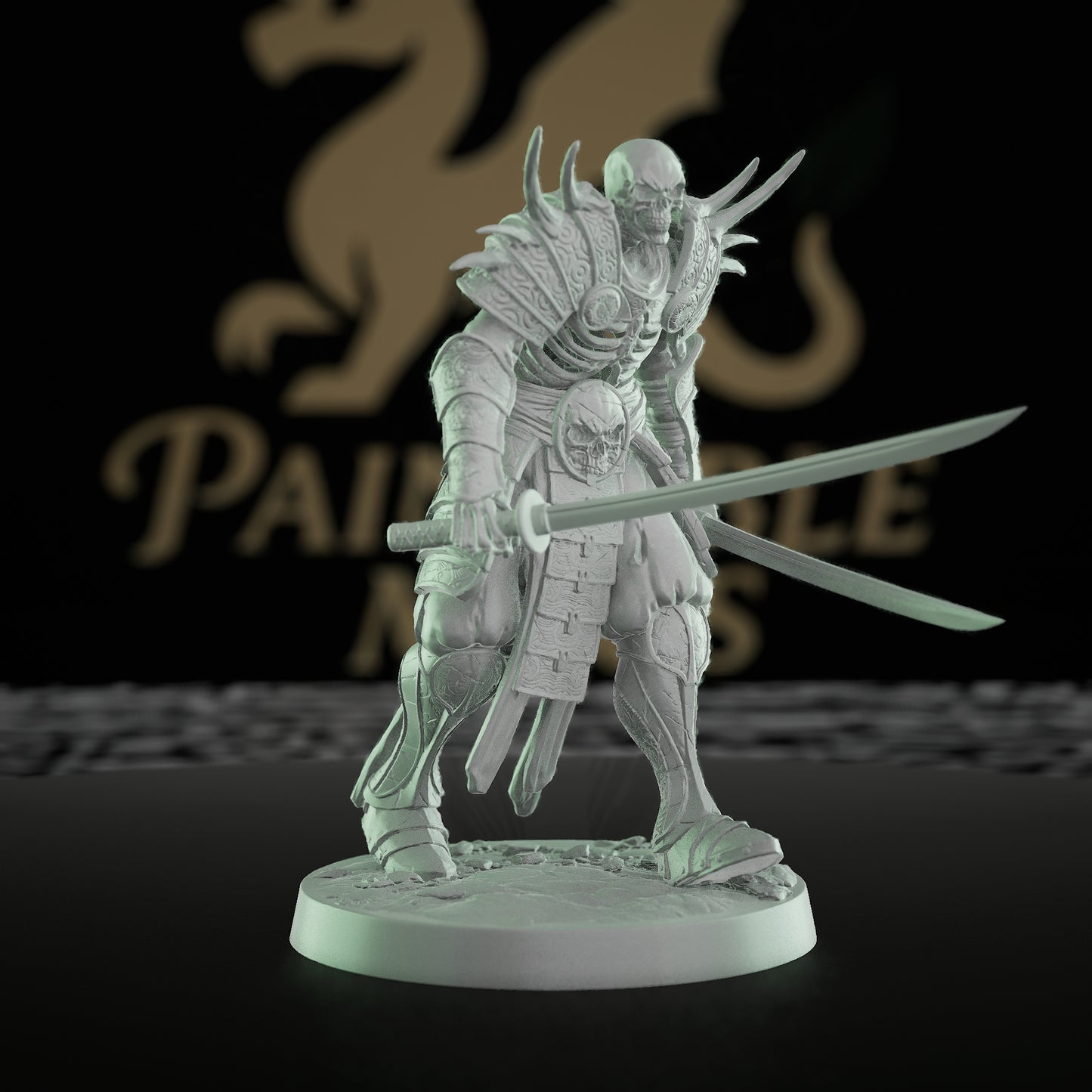 Collection Oriental Skeleton Undead Warrior Guard | Medium | Rescale Miniatures | D&D DnD Pathfinder Miniature