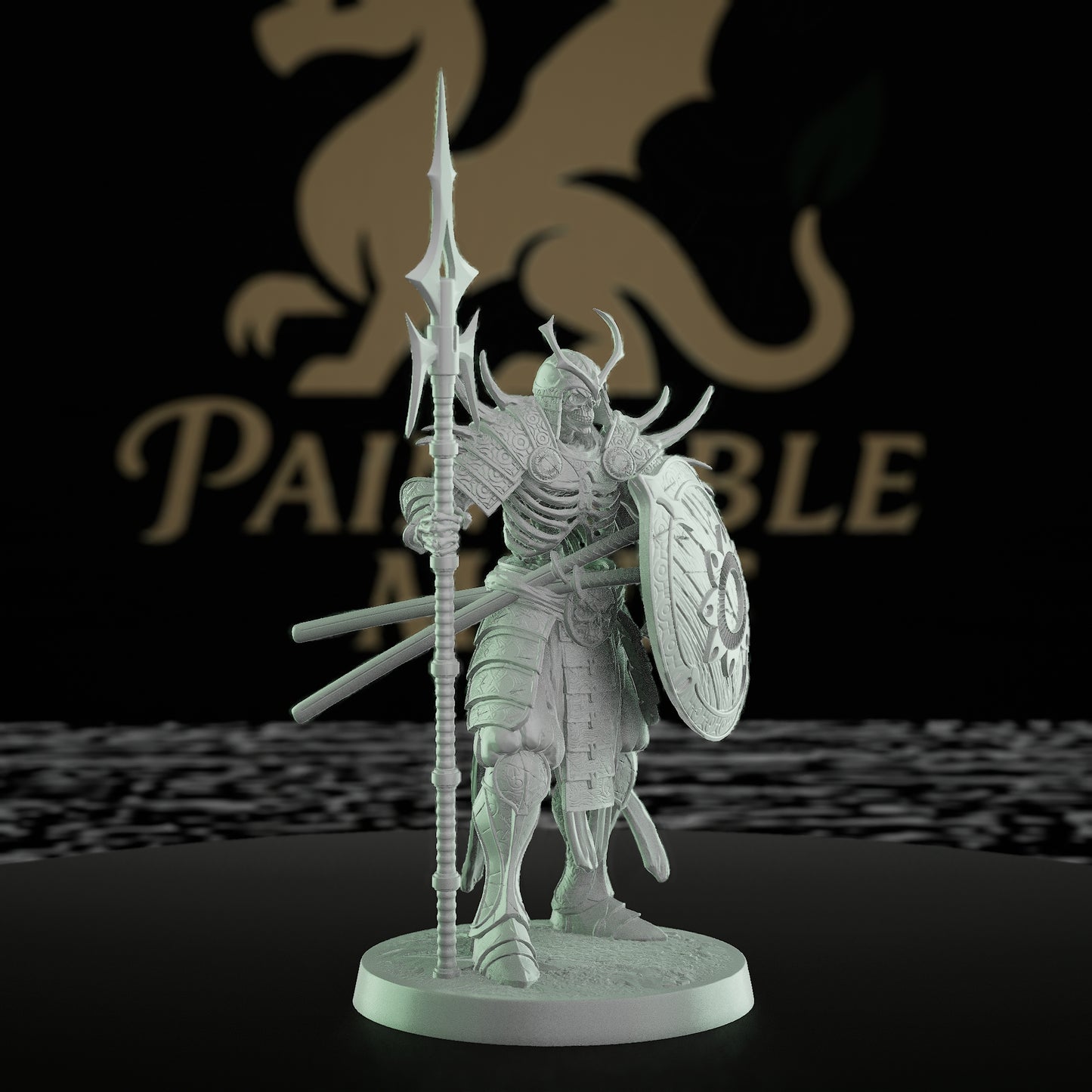 Collection Oriental Skeleton Undead Warrior Guard | Medium | Rescale Miniatures | D&D DnD Pathfinder Miniature