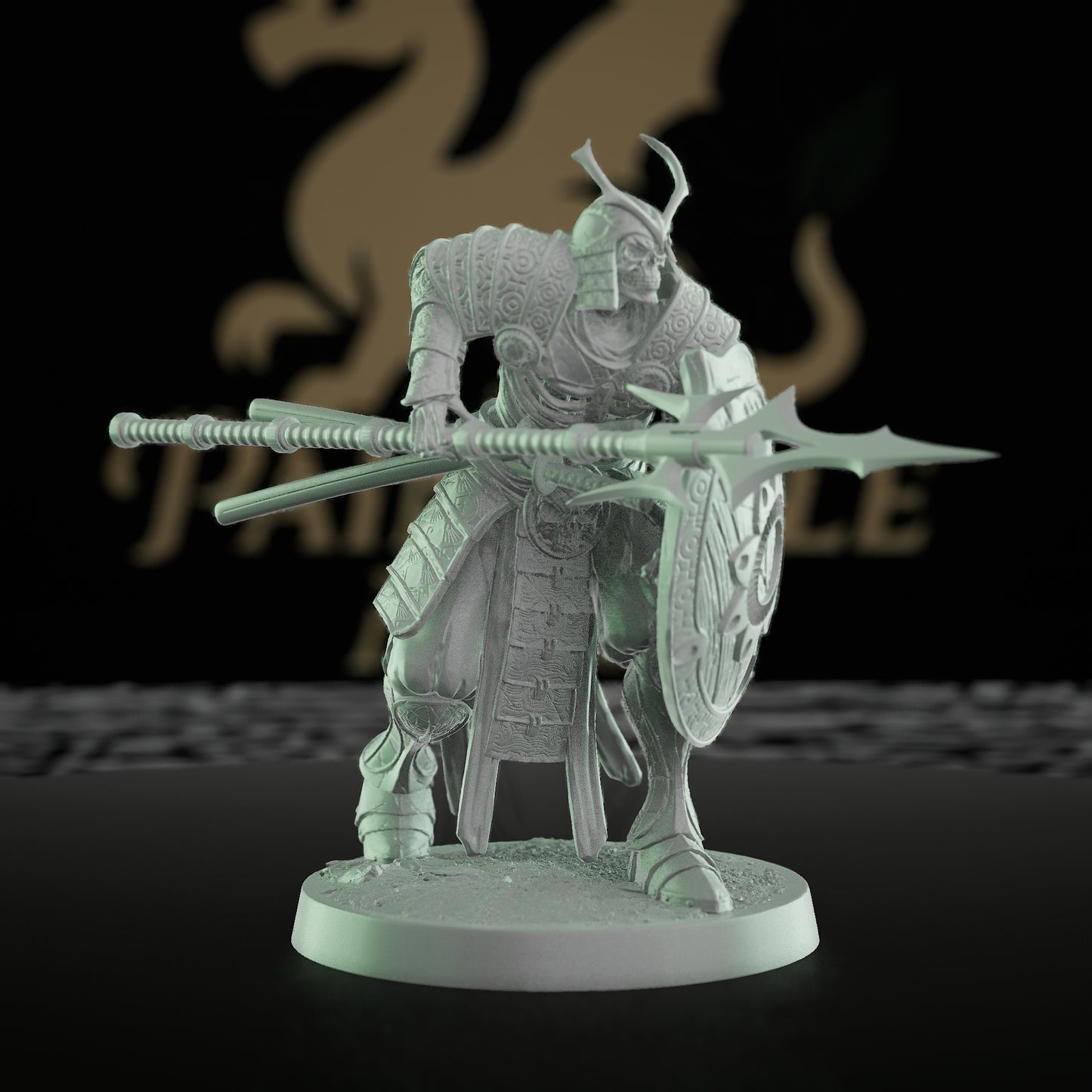 Collection Oriental Skeleton Undead Warrior Guard | Medium | Rescale Miniatures | D&D DnD Pathfinder Miniature
