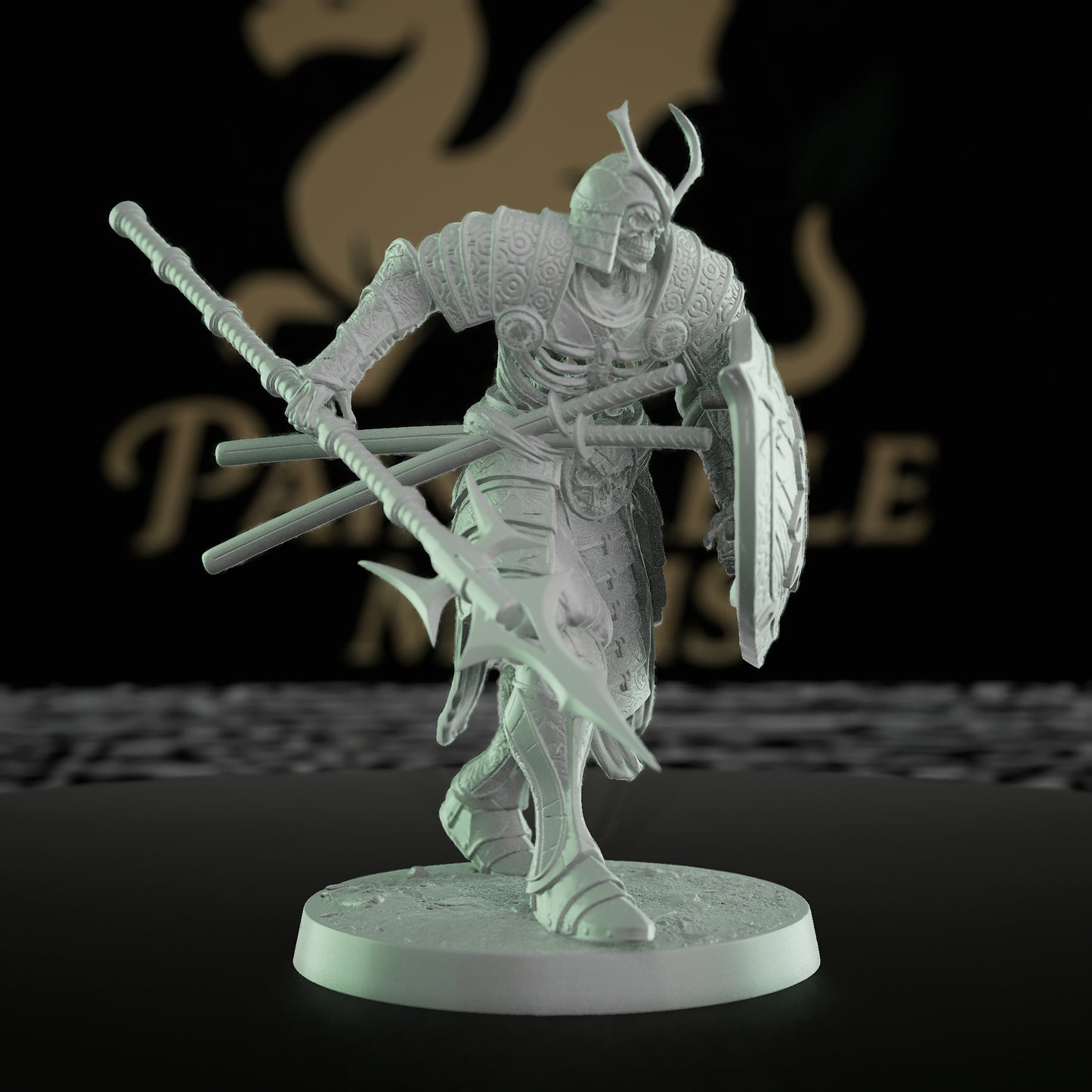 Collection Oriental Skeleton Undead Warrior Guard | Medium | Rescale Miniatures | D&D DnD Pathfinder Miniature