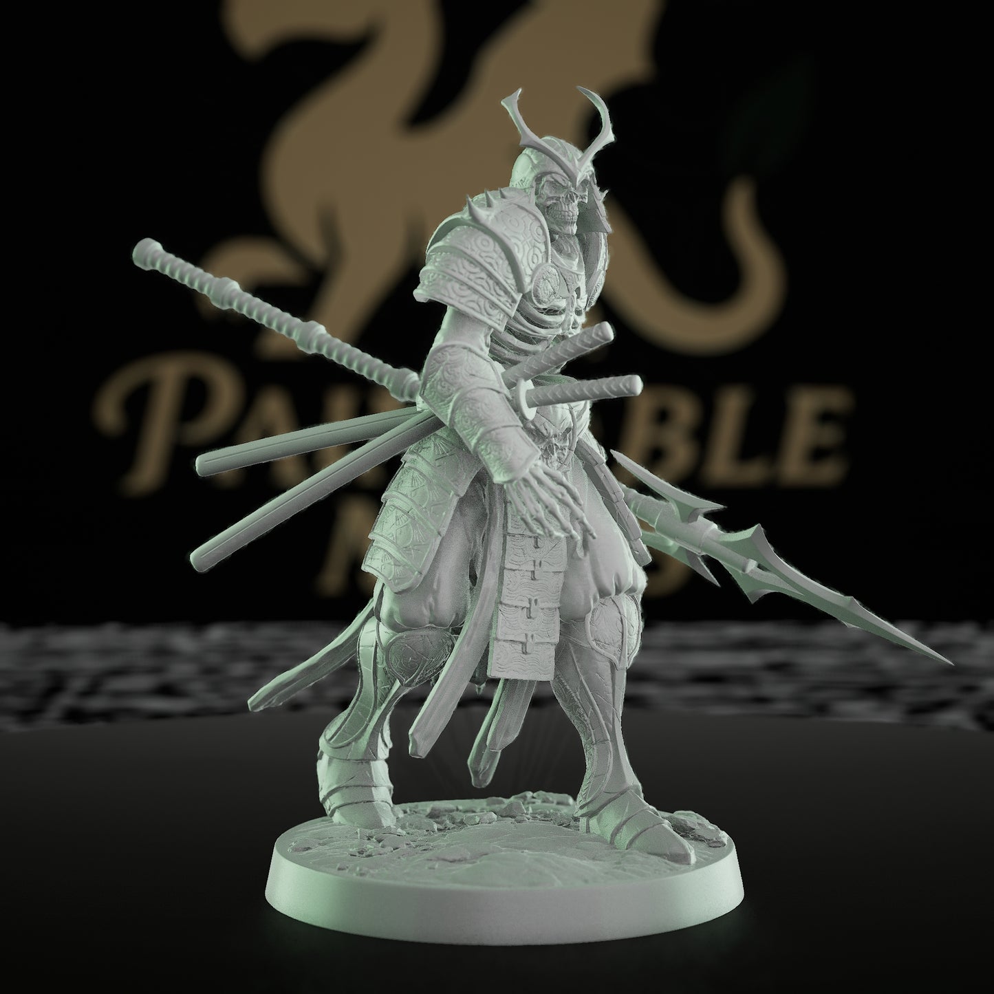 Collection Oriental Skeleton Undead Warrior Guard | Medium | Rescale Miniatures | D&D DnD Pathfinder Miniature