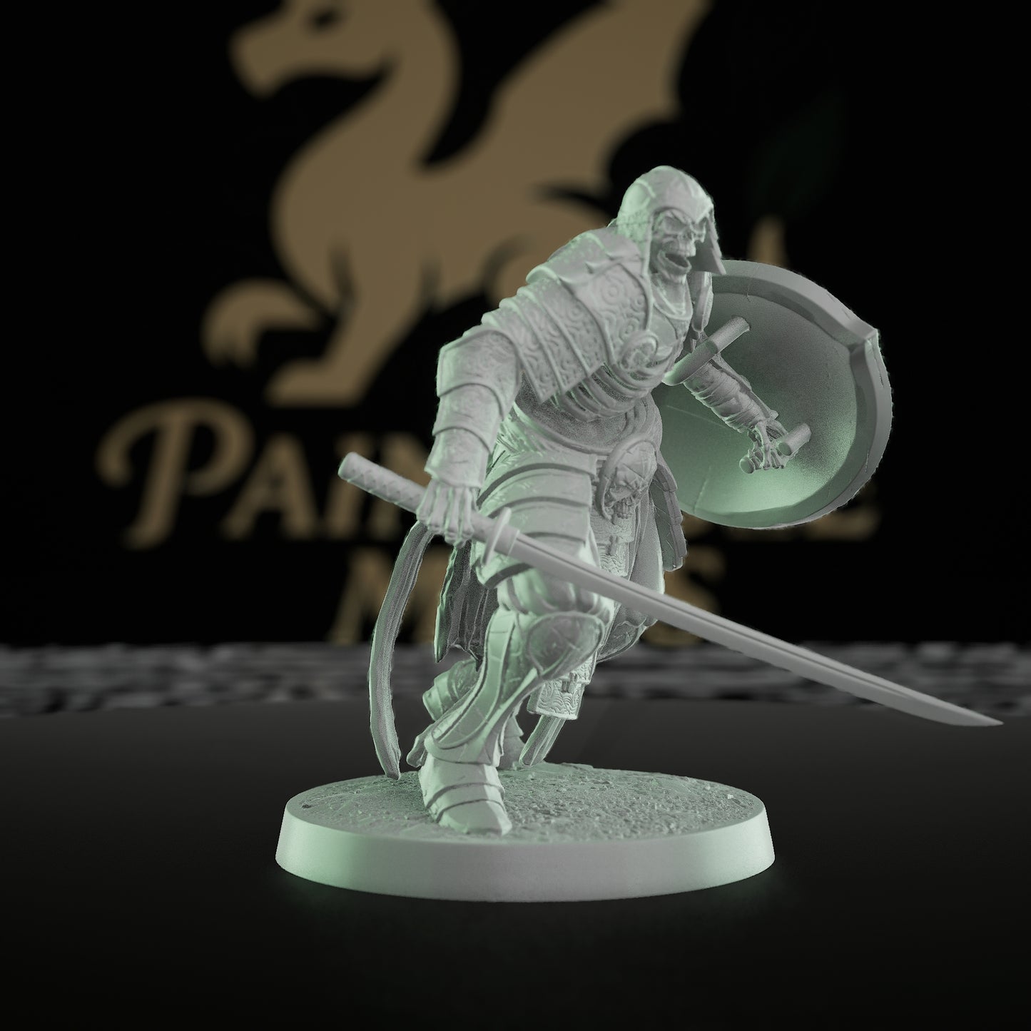 Collection Oriental Skeleton Undead Warrior Guard | Medium | Rescale Miniatures | D&D DnD Pathfinder Miniature