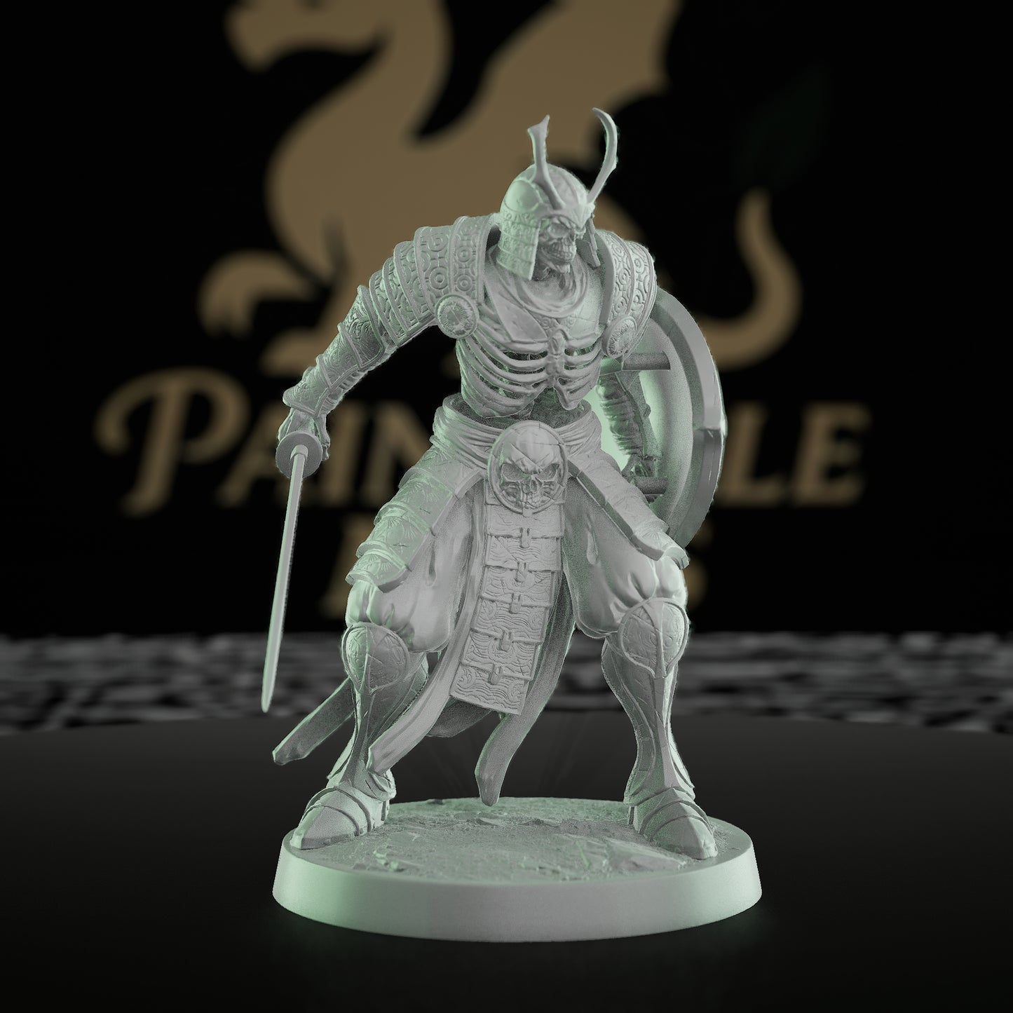 Collection Oriental Skeleton Undead Warrior Guard | Medium | Rescale Miniatures | D&D DnD Pathfinder Miniature