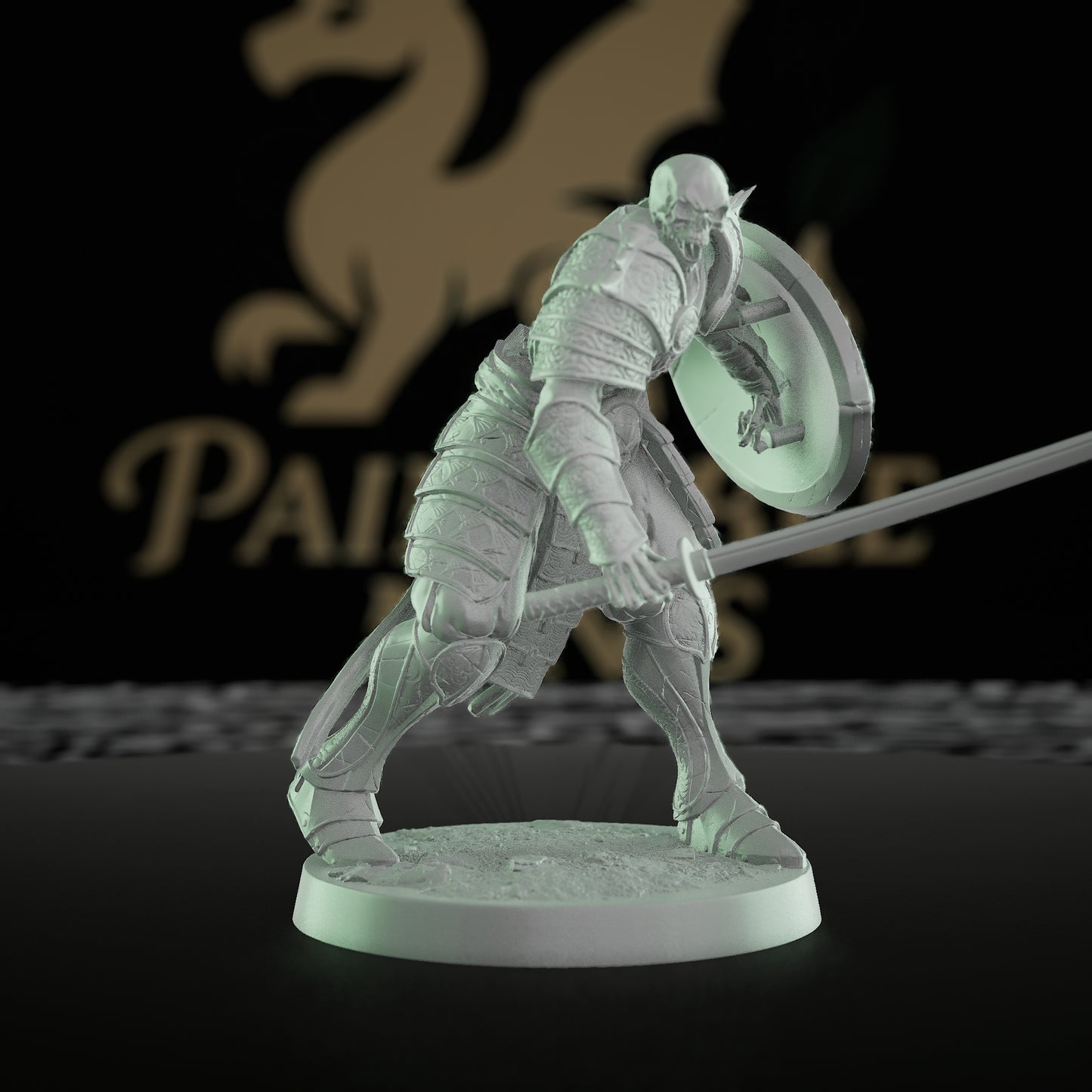 Collection Oriental Skeleton Undead Warrior Guard | Medium | Rescale Miniatures | D&D DnD Pathfinder Miniature