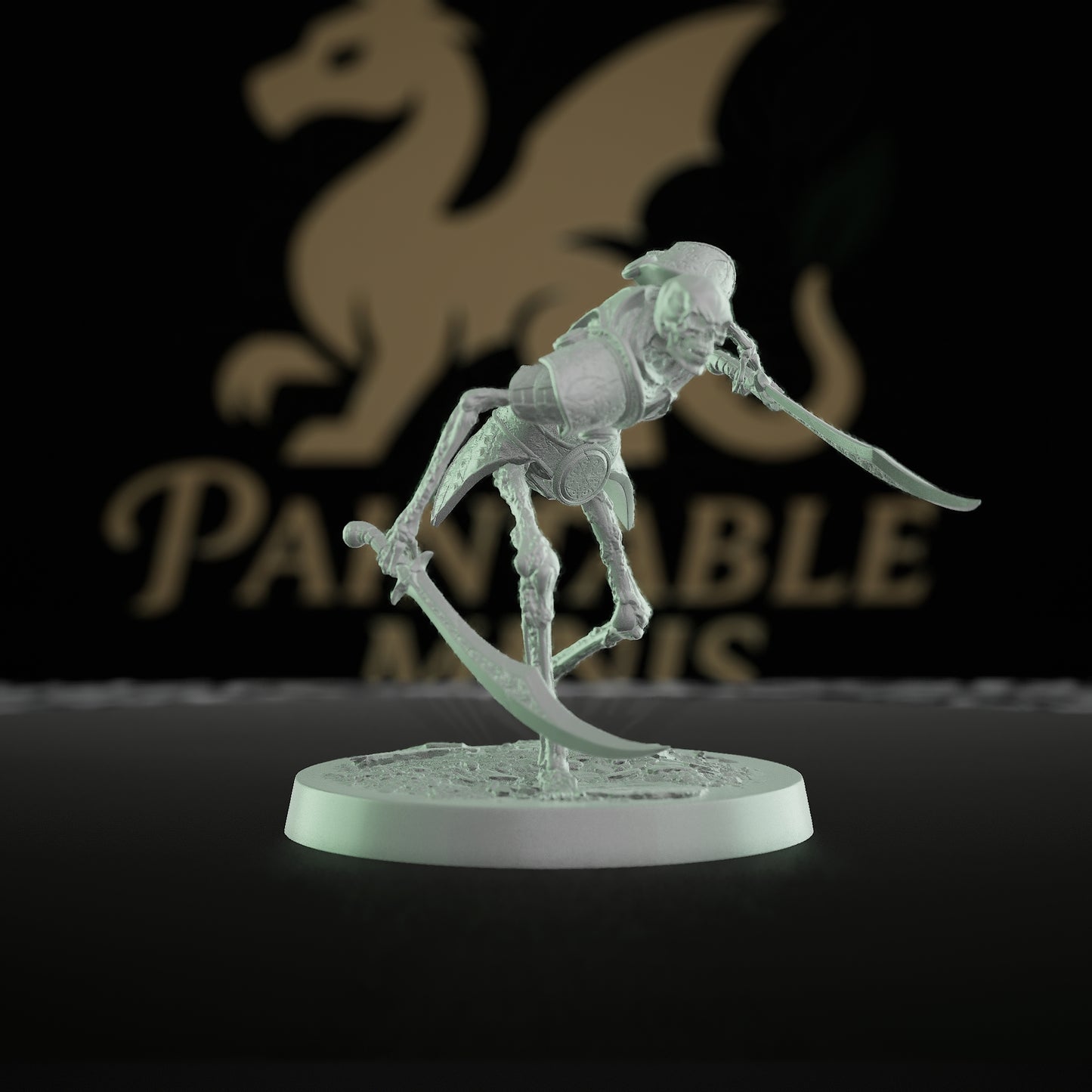 Collection Persian Skeleton Undead Warrior Scimitar | Medium | Rescale Miniatures | D&D DnD Pathfinder Miniature