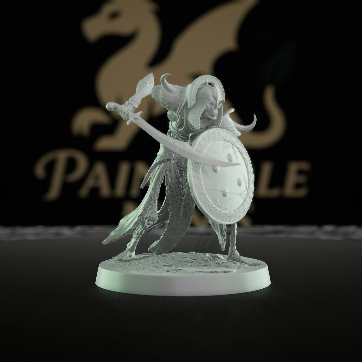 Collection Persian Skeleton Undead Warrior Scimitar | Medium | Rescale Miniatures | D&D DnD Pathfinder Miniature