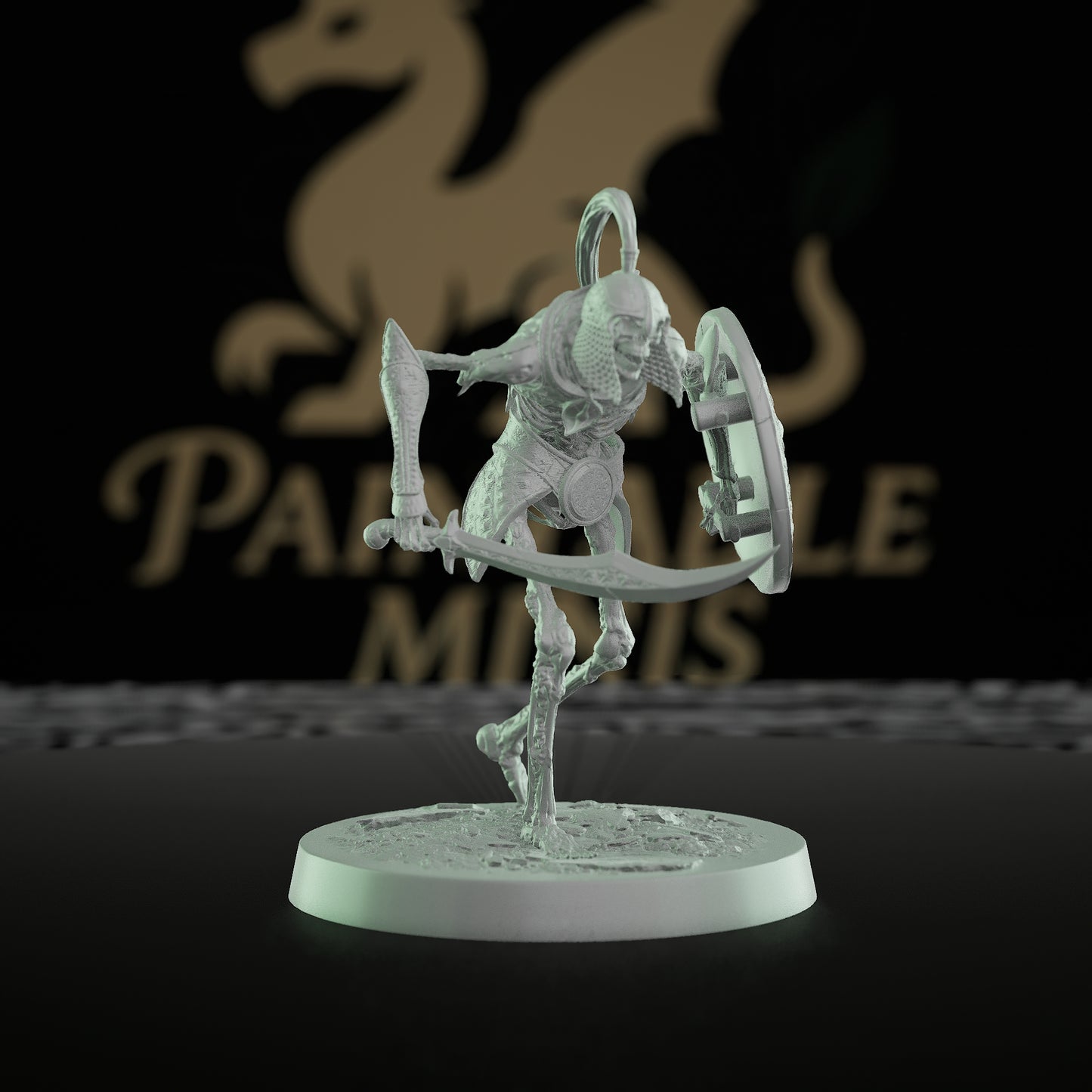 Collection Persian Skeleton Undead Warrior Scimitar | Medium | Rescale Miniatures | D&D DnD Pathfinder Miniature