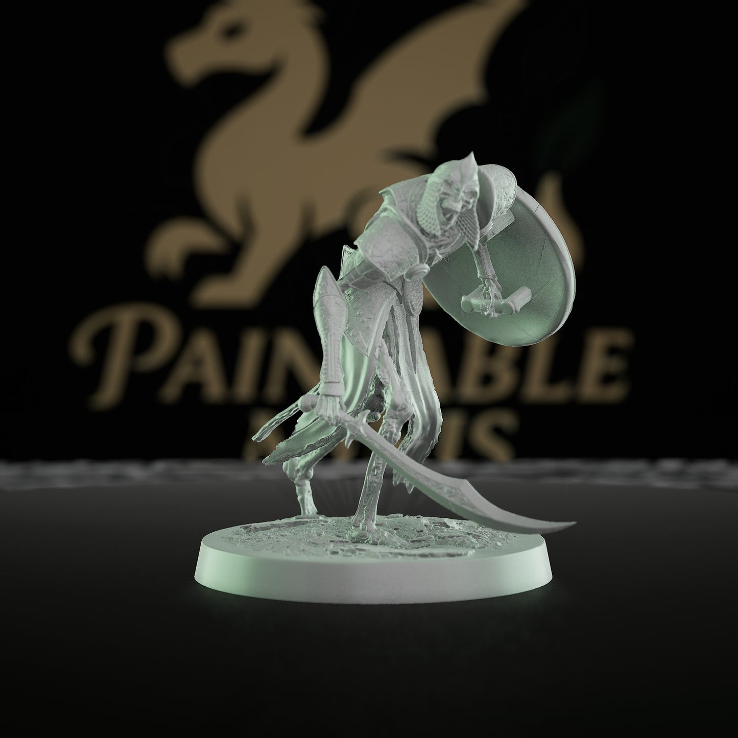 Collection Persian Skeleton Undead Warrior Scimitar | Medium | Rescale Miniatures | D&D DnD Pathfinder Miniature