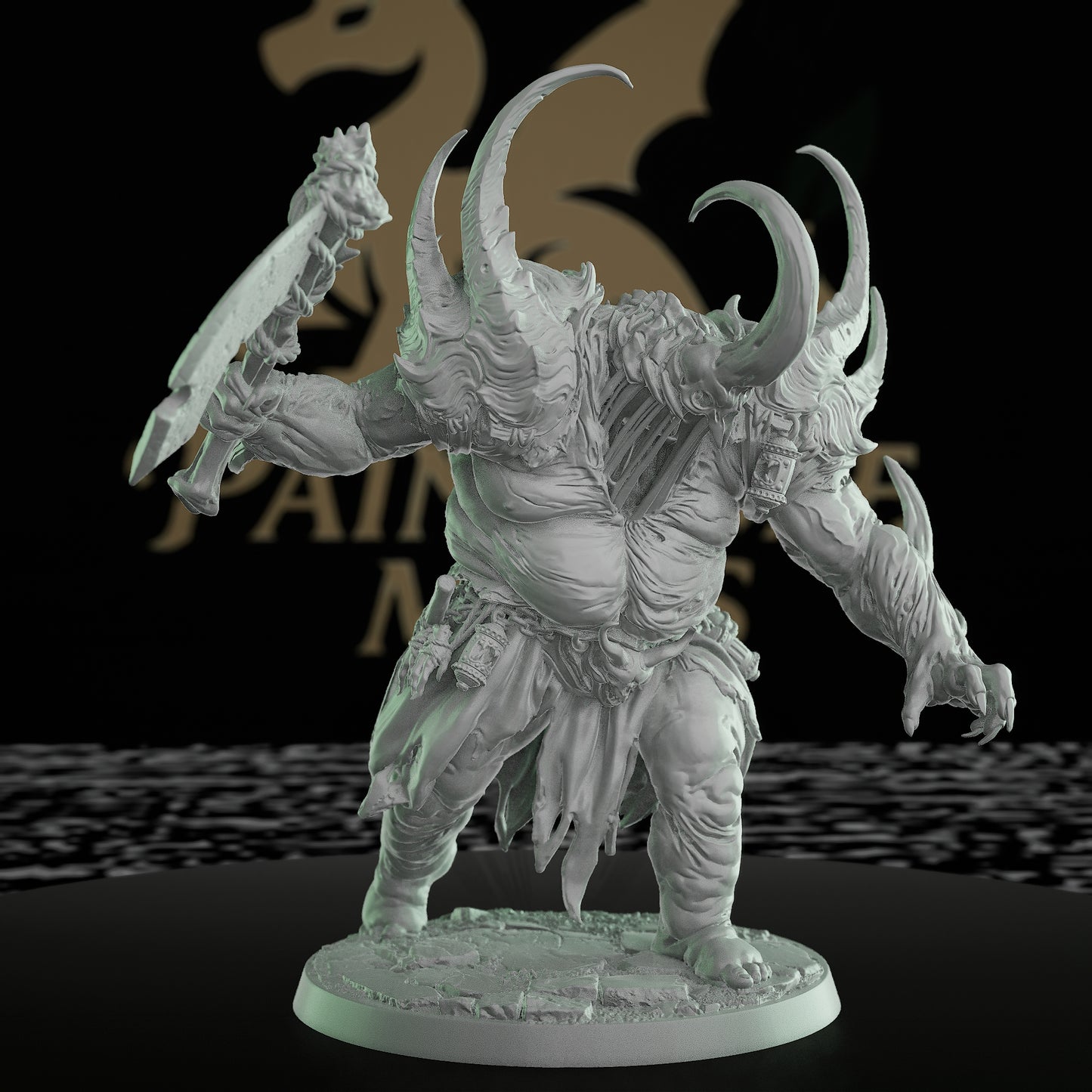 Pestilent Brute Monster Model | Large | Rescale Miniatures | D&D DnD Pathfinder Miniature