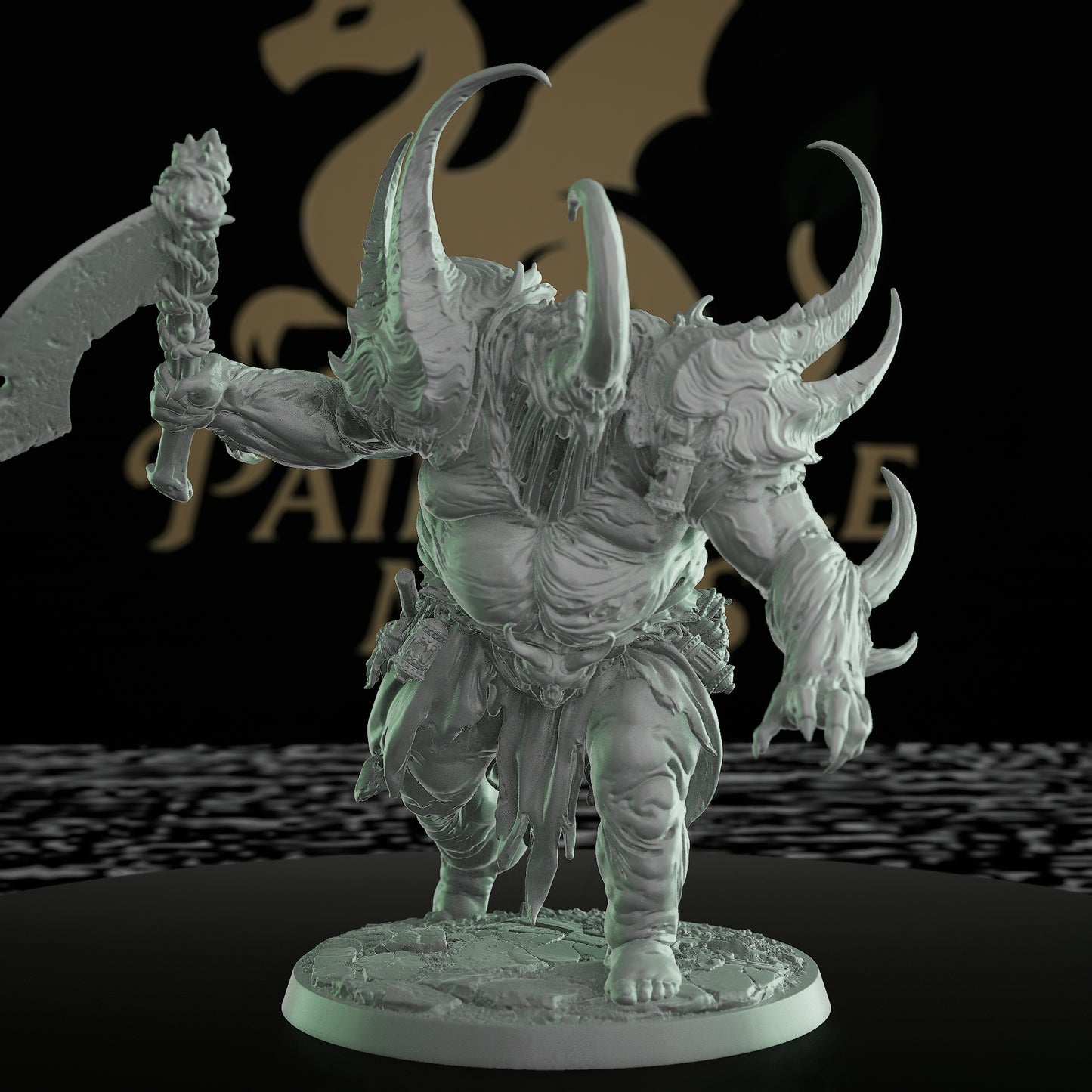 Pestilent Brute Massive Weapon Monster | Large | Rescale Miniatures | D&D DnD Pathfinder Miniature