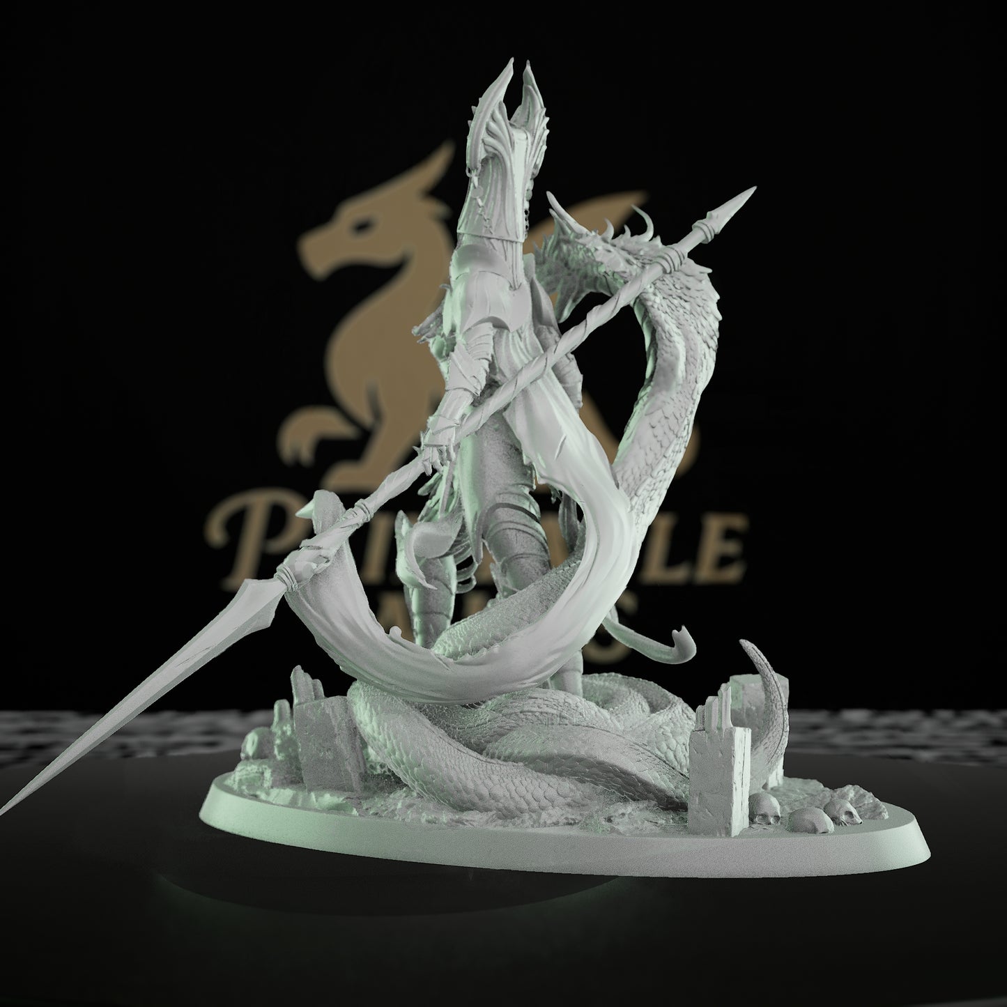 Snake Queen Serpent Ruler Miniature | Medium | Rescale Miniatures | D&D DnD Pathfinder Miniature
