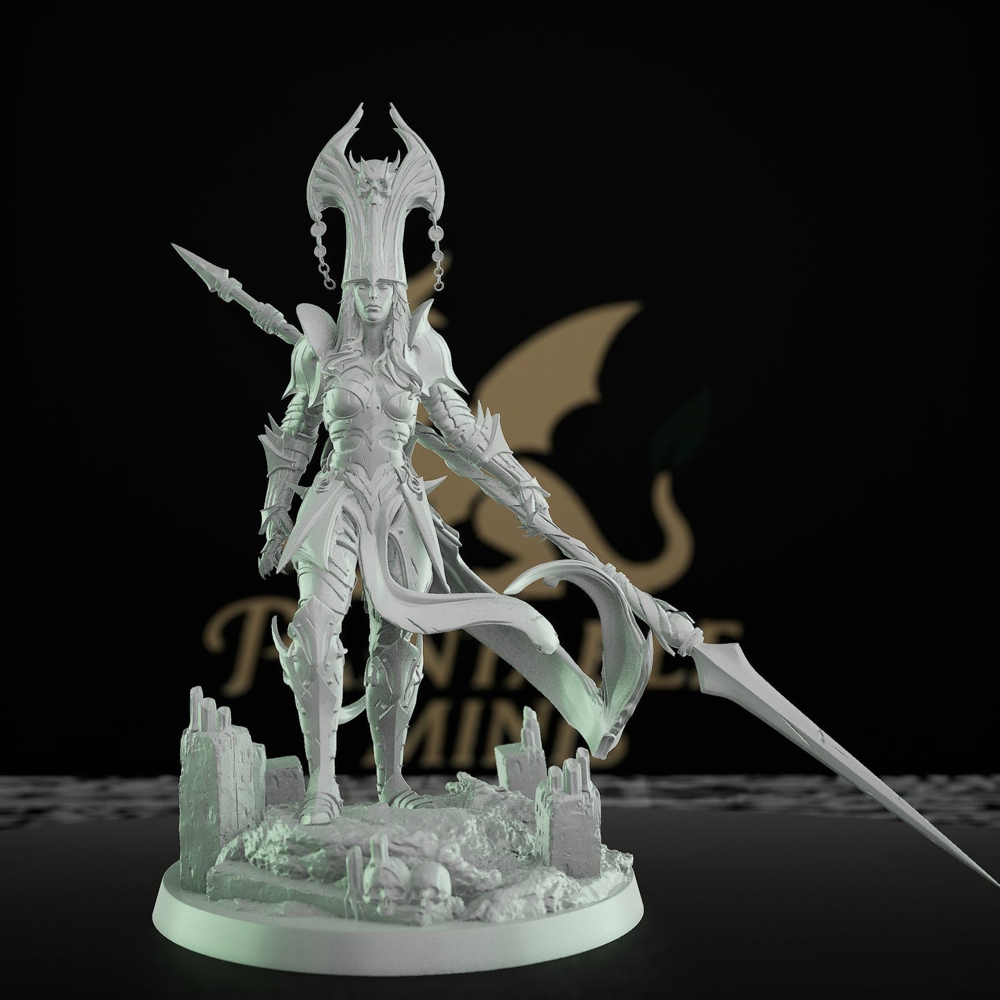 Snake Queen Serpent Ruler Miniature | Medium | Rescale Miniatures | D&D DnD Pathfinder Miniature