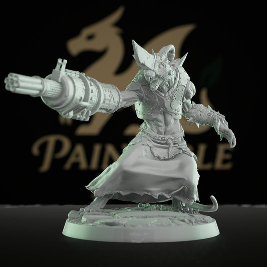 Collection Ratfolk Gun Soldier Miniature Fighter Humanoid | Medium | Rescale Miniatures | D&D DnD Pathfinder Miniature