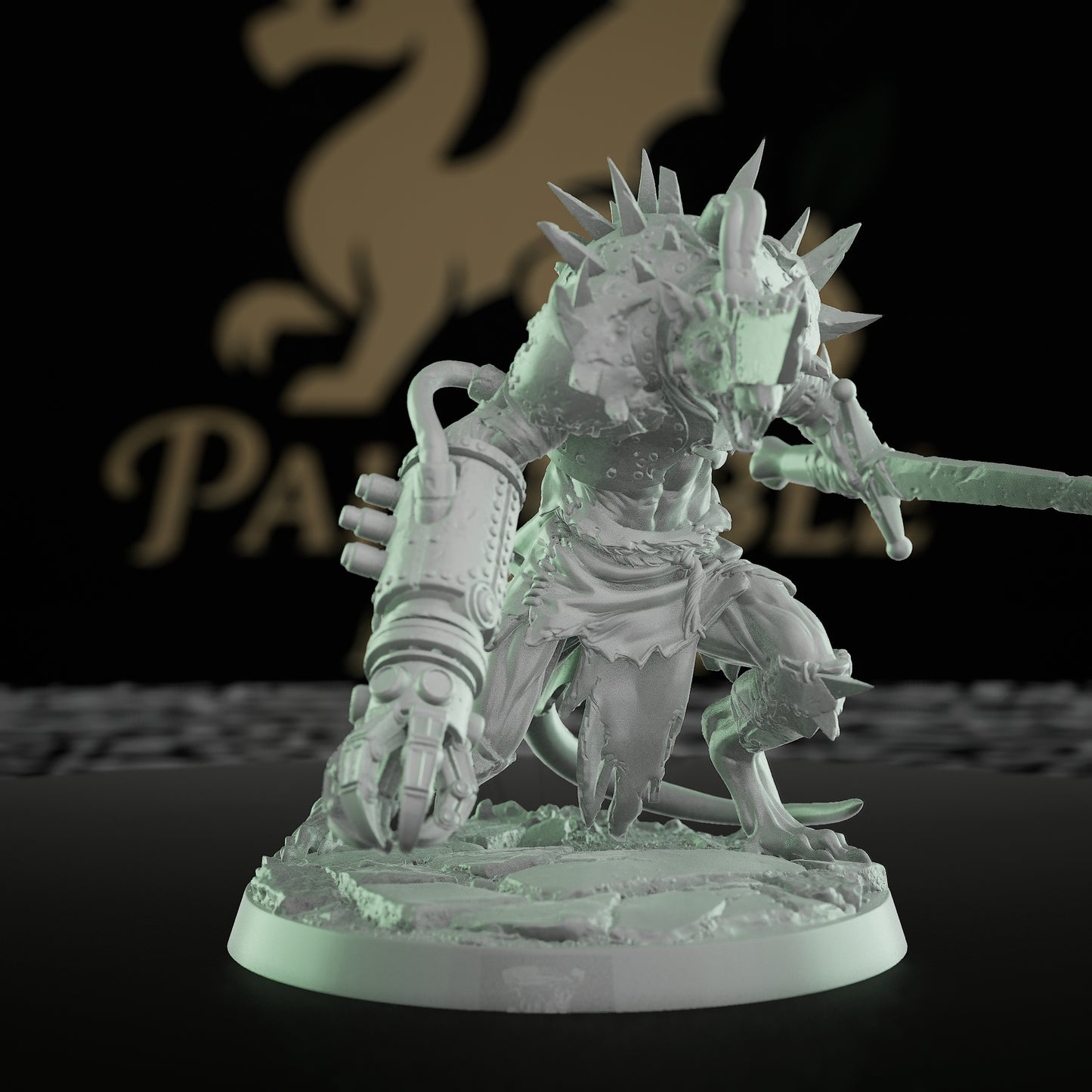 Collection Ratfolk Gun Soldier Miniature Fighter Humanoid | Medium | Rescale Miniatures | D&D DnD Pathfinder Miniature