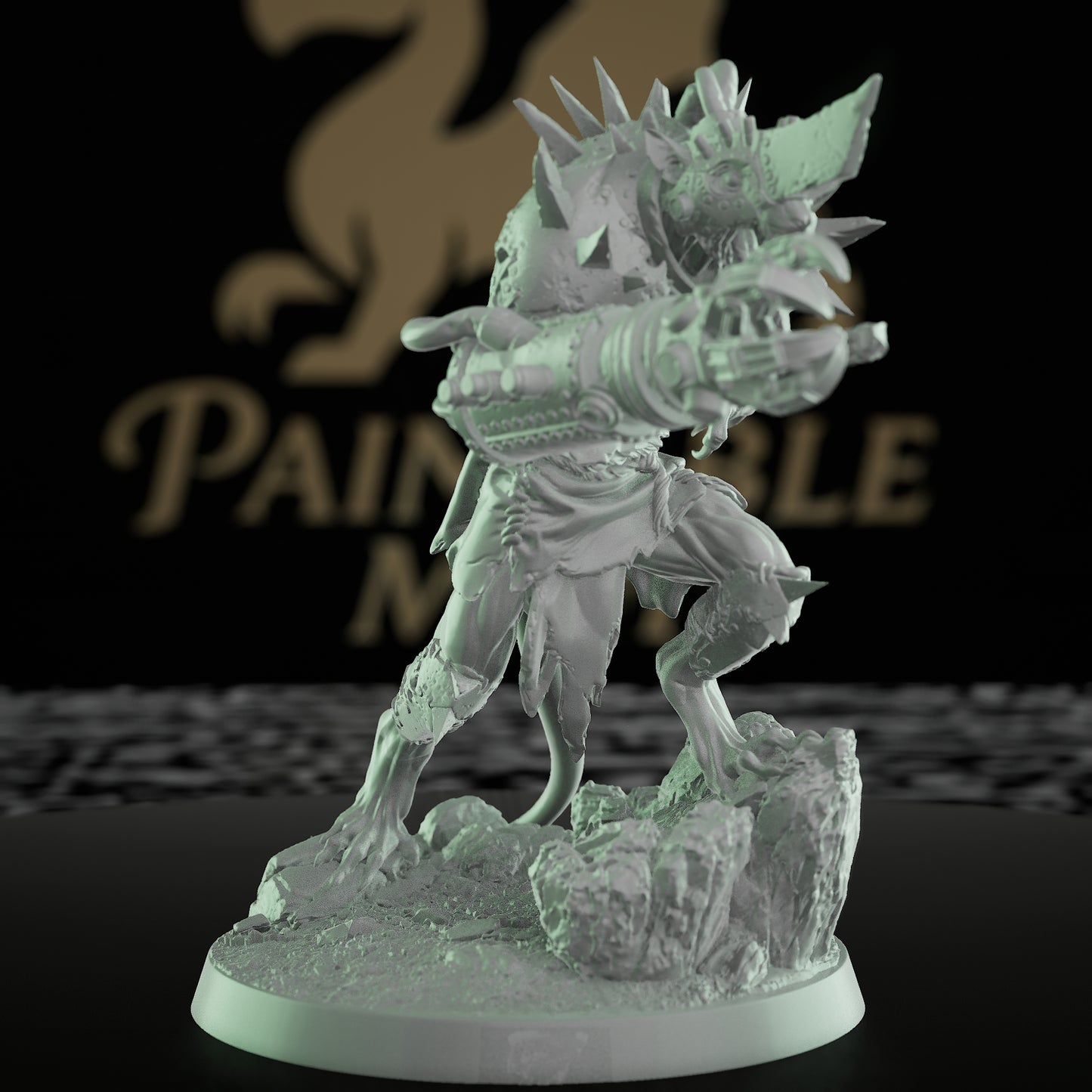 Collection Ratfolk Gun Soldier Miniature Fighter Humanoid | Medium | Rescale Miniatures | D&D DnD Pathfinder Miniature