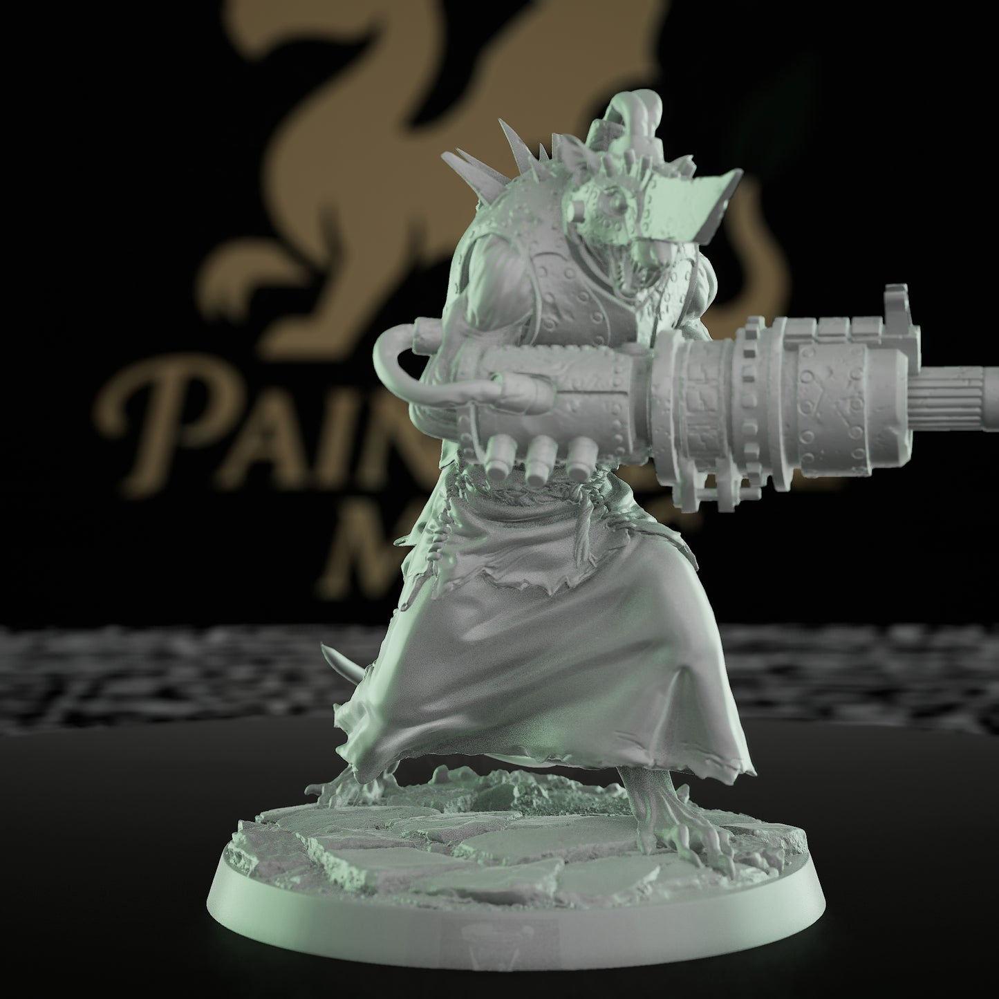 Collection Ratfolk Gun Soldier Miniature Fighter Humanoid | Medium | Rescale Miniatures | D&D DnD Pathfinder Miniature