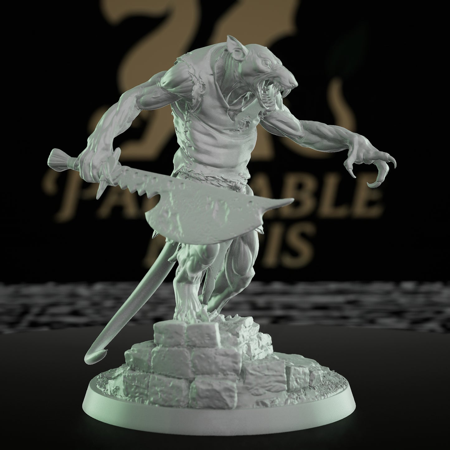 Collection Ratfolk Soldier Miniature Warrior Rogue | Medium | Rescale Miniatures | D&D DnD Pathfinder Miniature