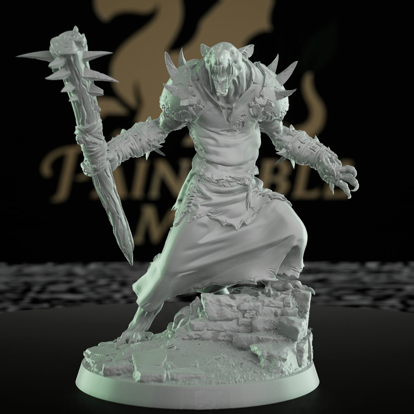 Collection Ratfolk Soldier Miniature Warrior Rogue | Medium | Rescale Miniatures | D&D DnD Pathfinder Miniature