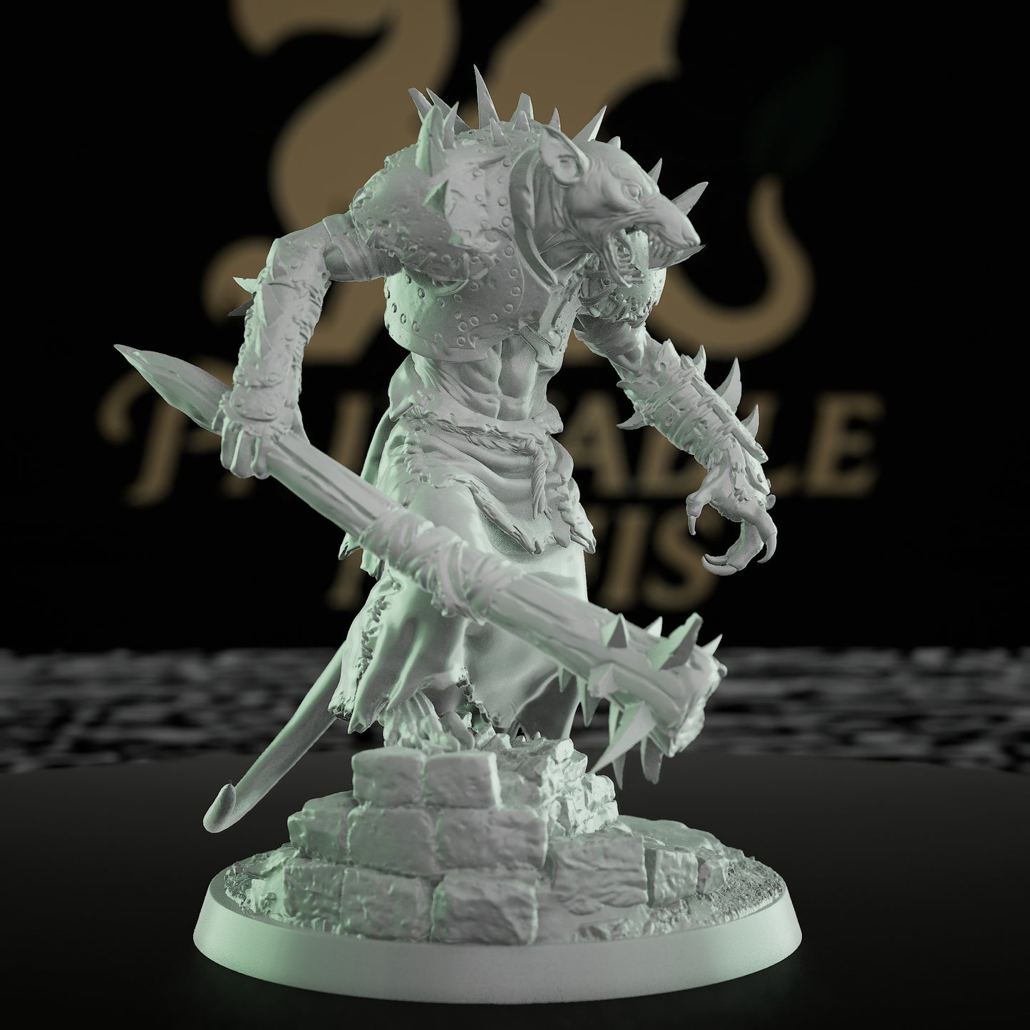 Collection Ratfolk Soldier Miniature Warrior Rogue | Medium | Rescale Miniatures | D&D DnD Pathfinder Miniature