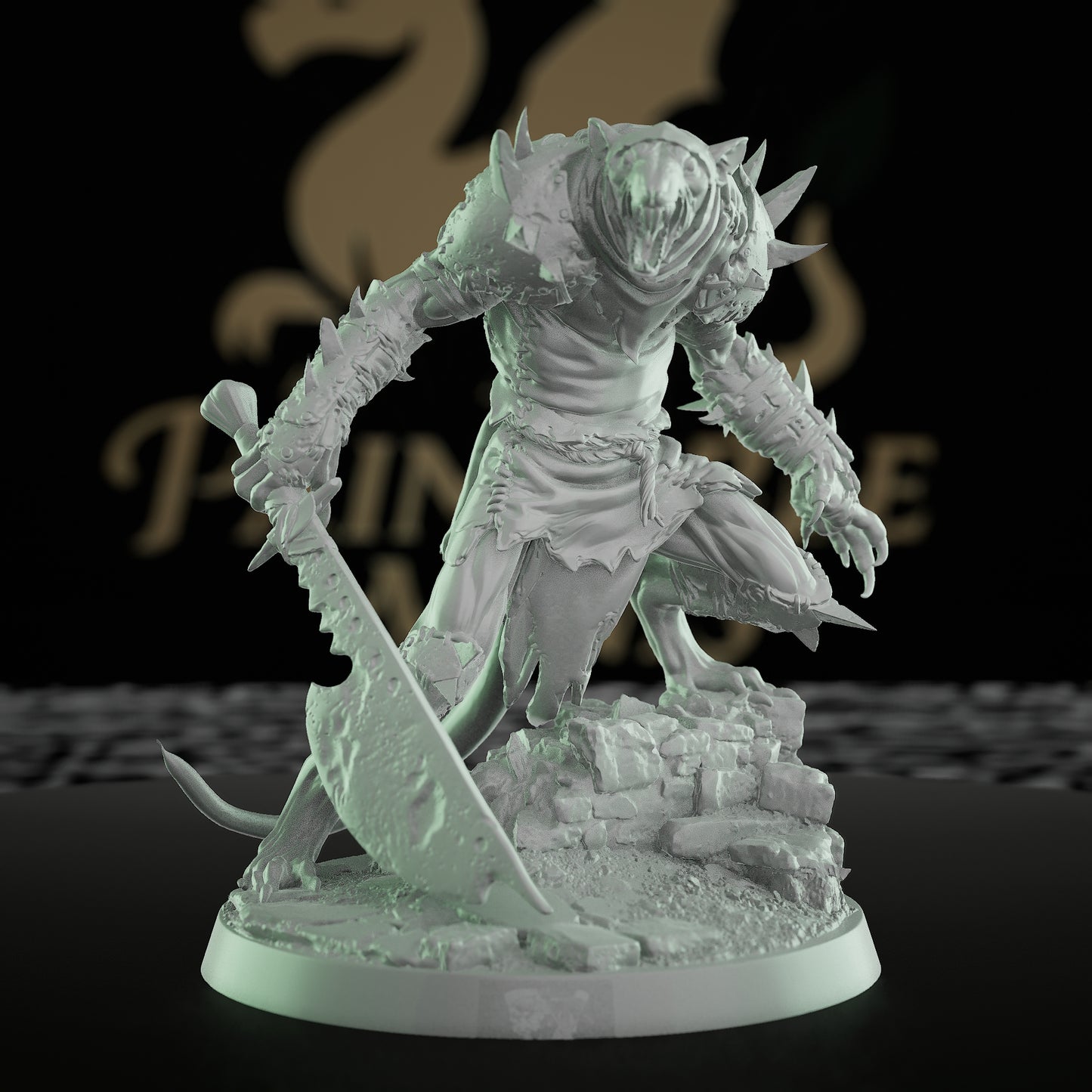 Collection Ratfolk Soldier Miniature Warrior Rogue | Medium | Rescale Miniatures | D&D DnD Pathfinder Miniature