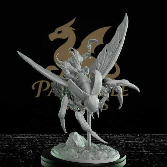 Scarab Rider Giant Beetle Miniature Gargantuan | Rescale Miniatures | D&D DnD Pathfinder Miniature