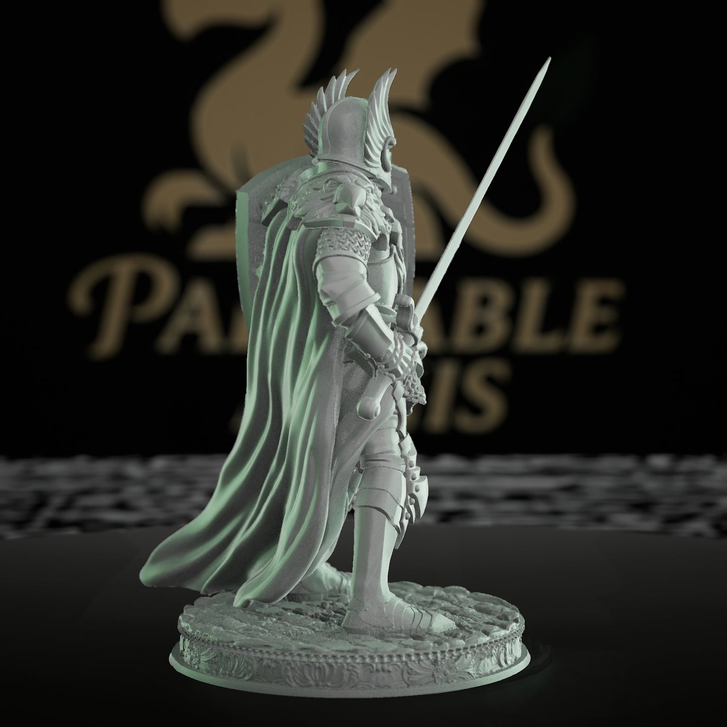 Human Fighter Paladin Griffins | Medium | DM Stash | D&D DnD Pathfinder Miniature