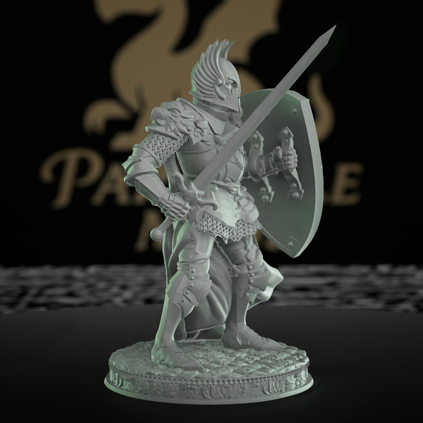 Human Fighter Paladin Griffins | Medium | DM Stash | D&D DnD Pathfinder Miniature