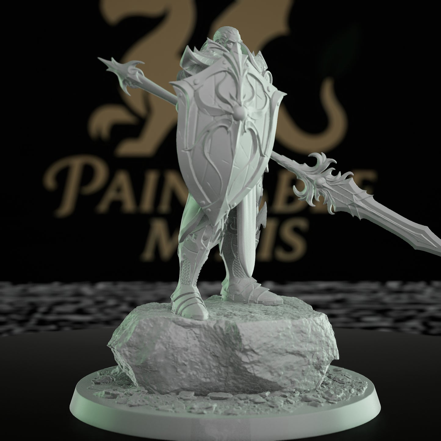 Sentinel Archer Intricate Armor Bow | Medium | Rescale Miniatures | D&D DnD Pathfinder Miniature