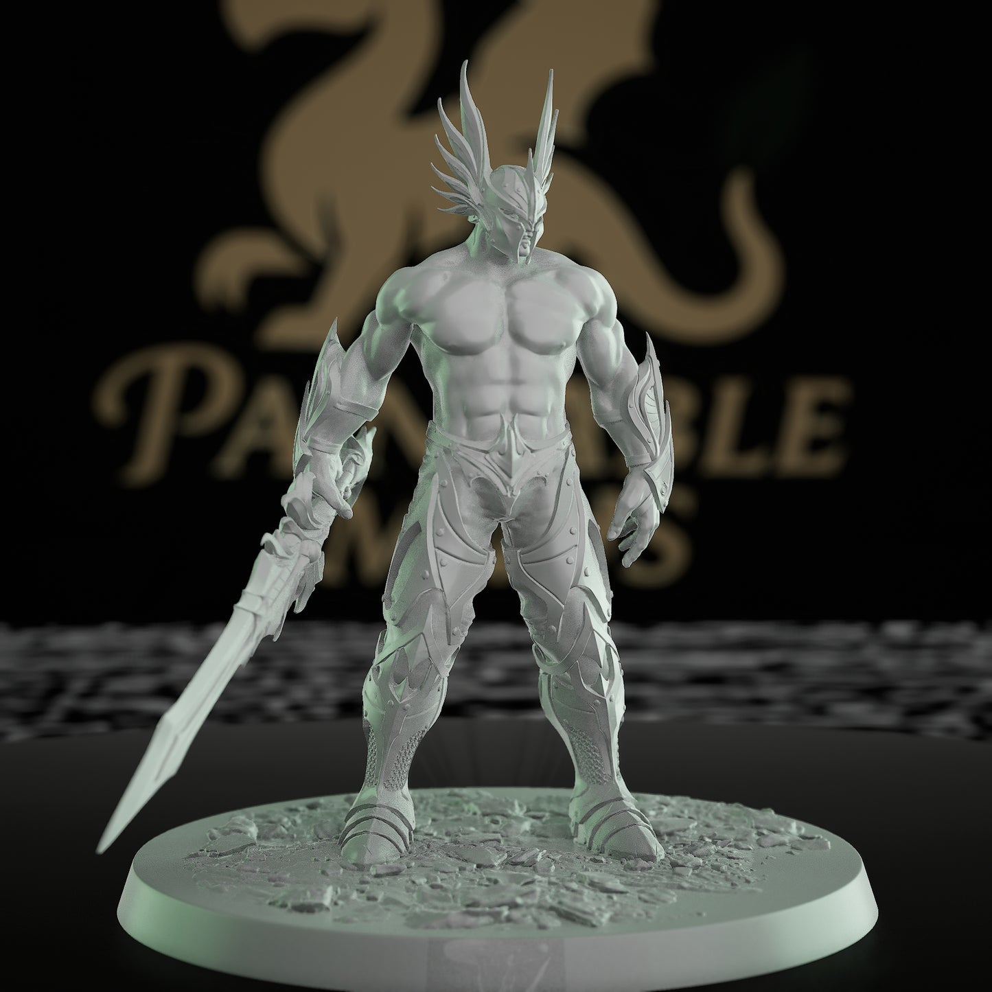 Sentinel Archer Intricate Armor Bow | Medium | Rescale Miniatures | D&D DnD Pathfinder Miniature