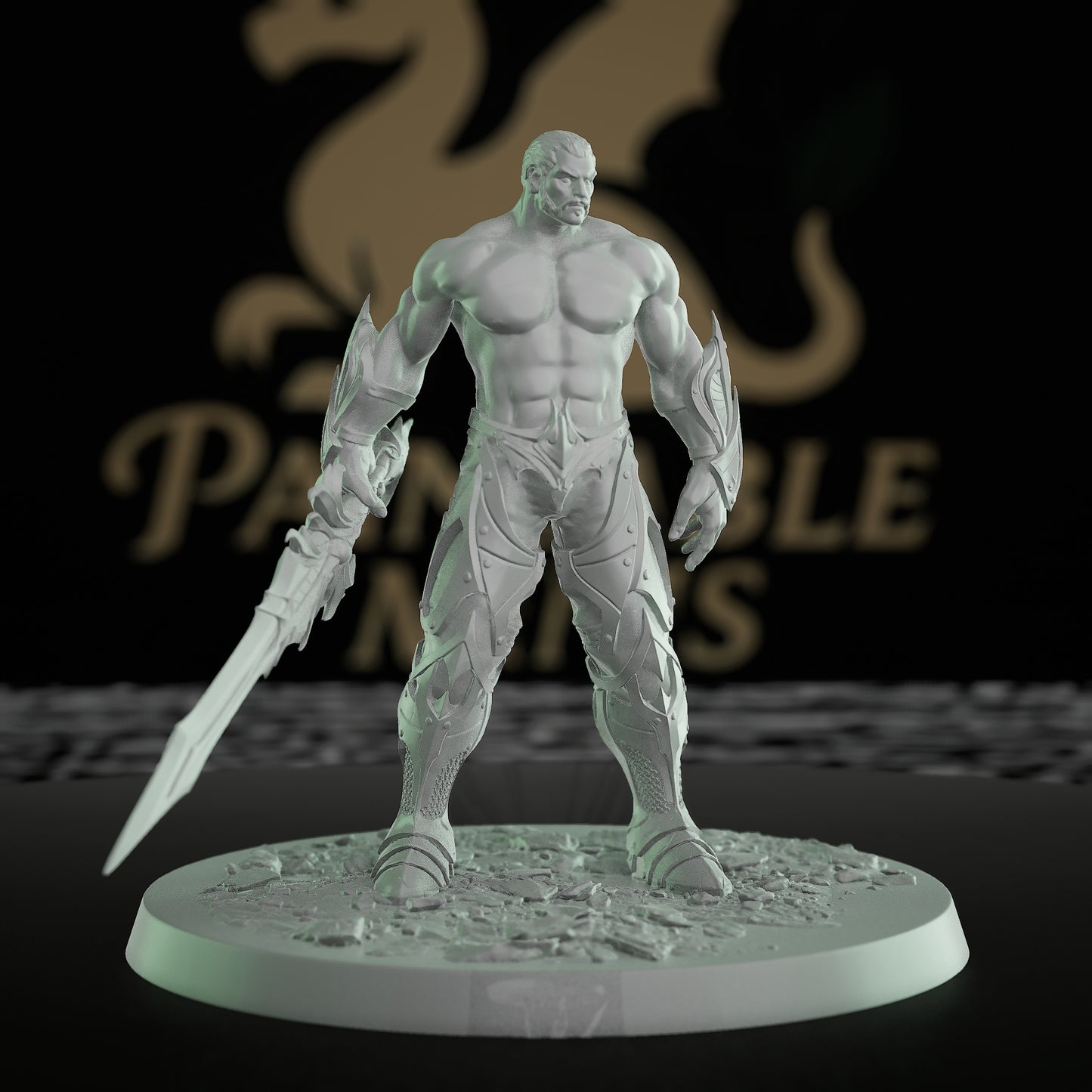 Sentinel Archer Intricate Armor Bow | Medium | Rescale Miniatures | D&D DnD Pathfinder Miniature