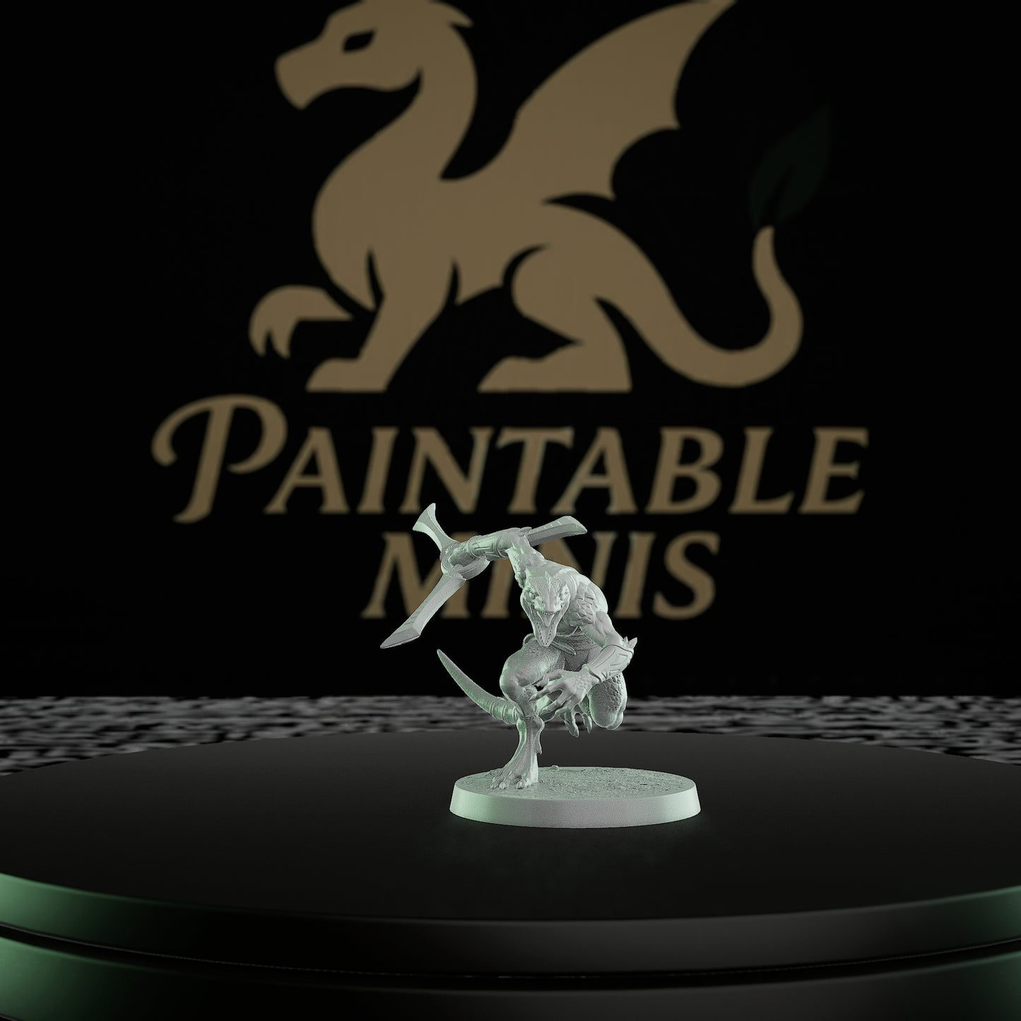 Collection Lizardfolk Rogue Miniature Boomerang Scales | Medium | Rescale Miniatures | D&D DnD Pathfinder Miniature