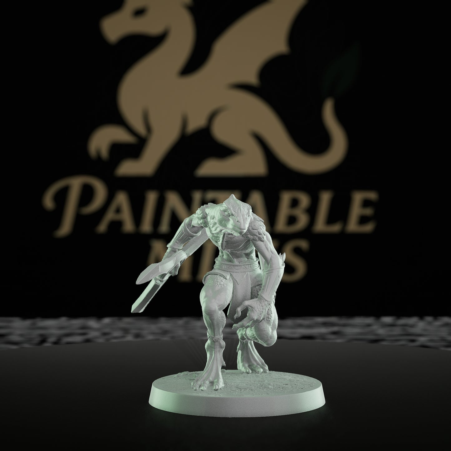 Collection Lizardfolk Rogue Miniature Boomerang Scales | Medium | Rescale Miniatures | D&D DnD Pathfinder Miniature